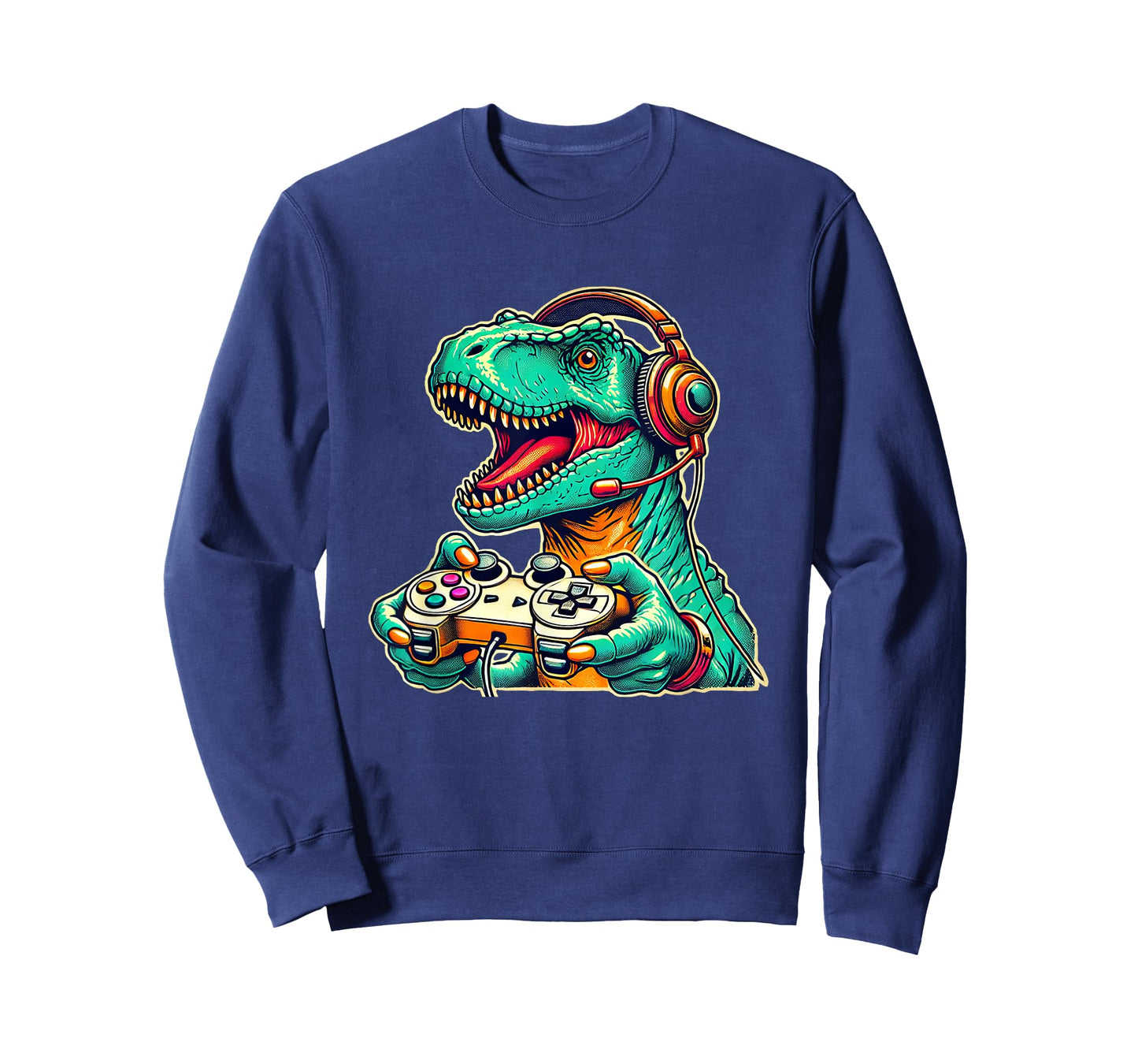 Cool Gamer Dino T-Rex Gamer Dinosaur Gaming T-Shirt