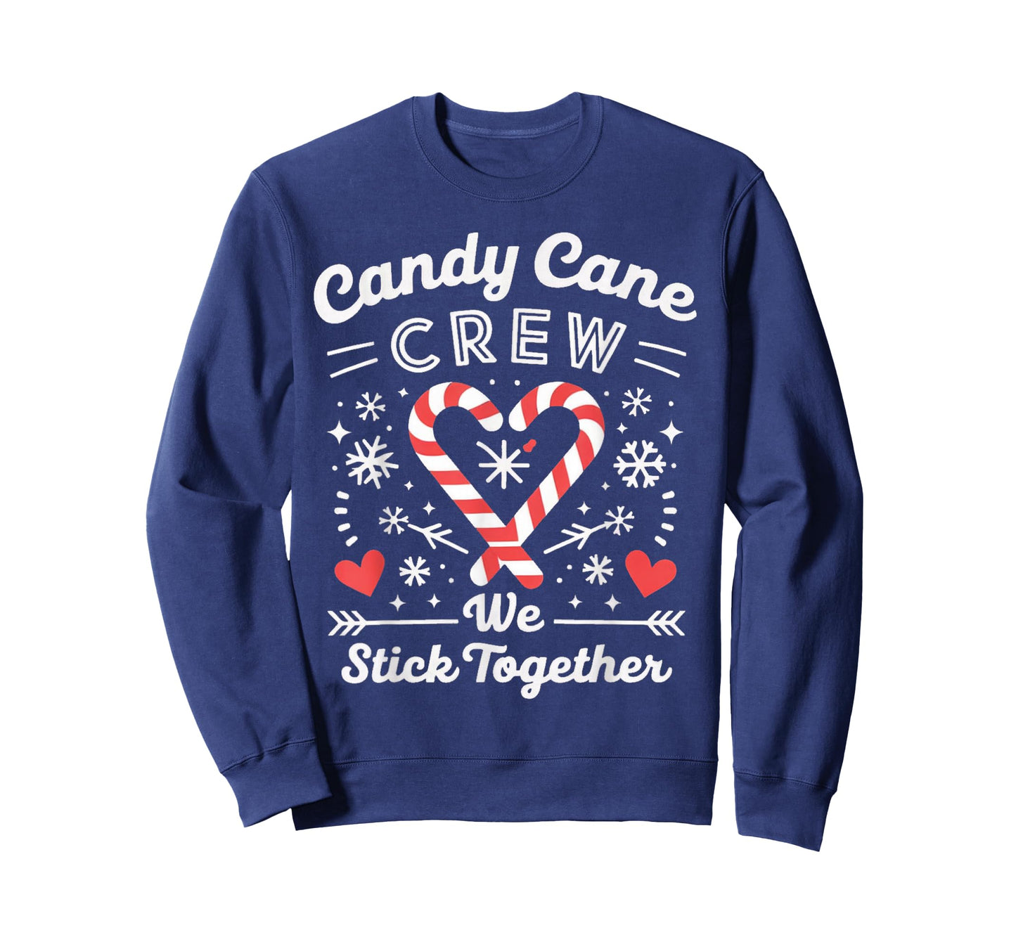 Christmas Candy Cane Heart Holiday Family Matching Pajama T-Shirt