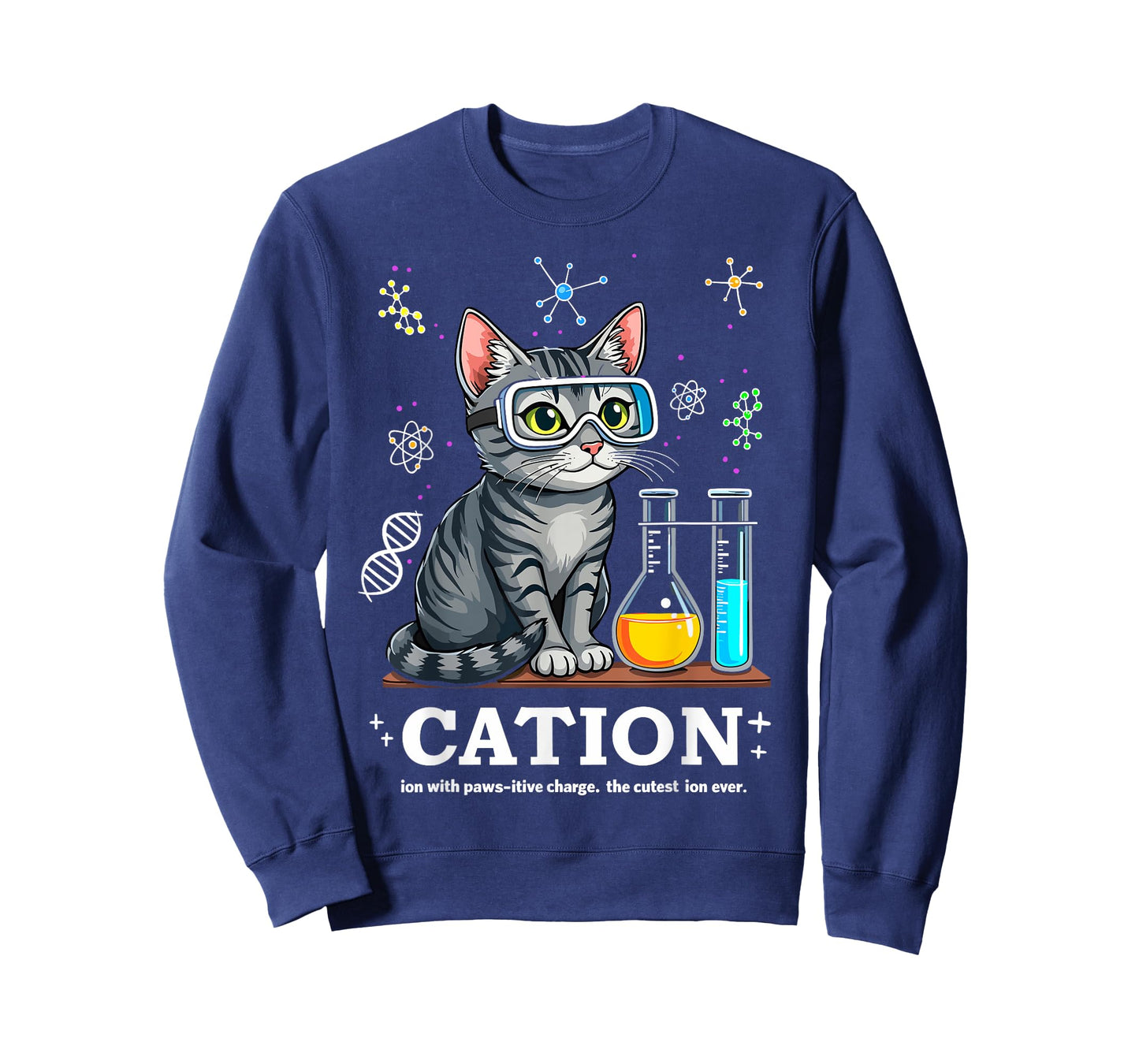 Cation Cat Chemist Funny Science Meme Cats Chemistry Teacher T-Shirt