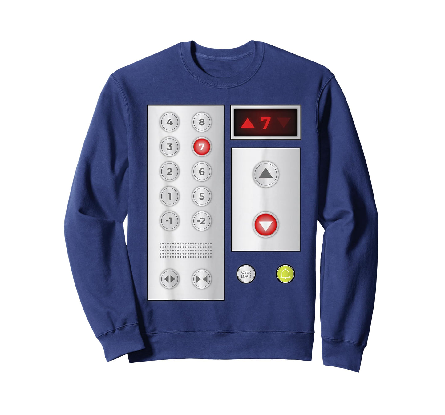 Cool Elevator Buttons Art Men Women Lift Halloween Costume T-Shirt