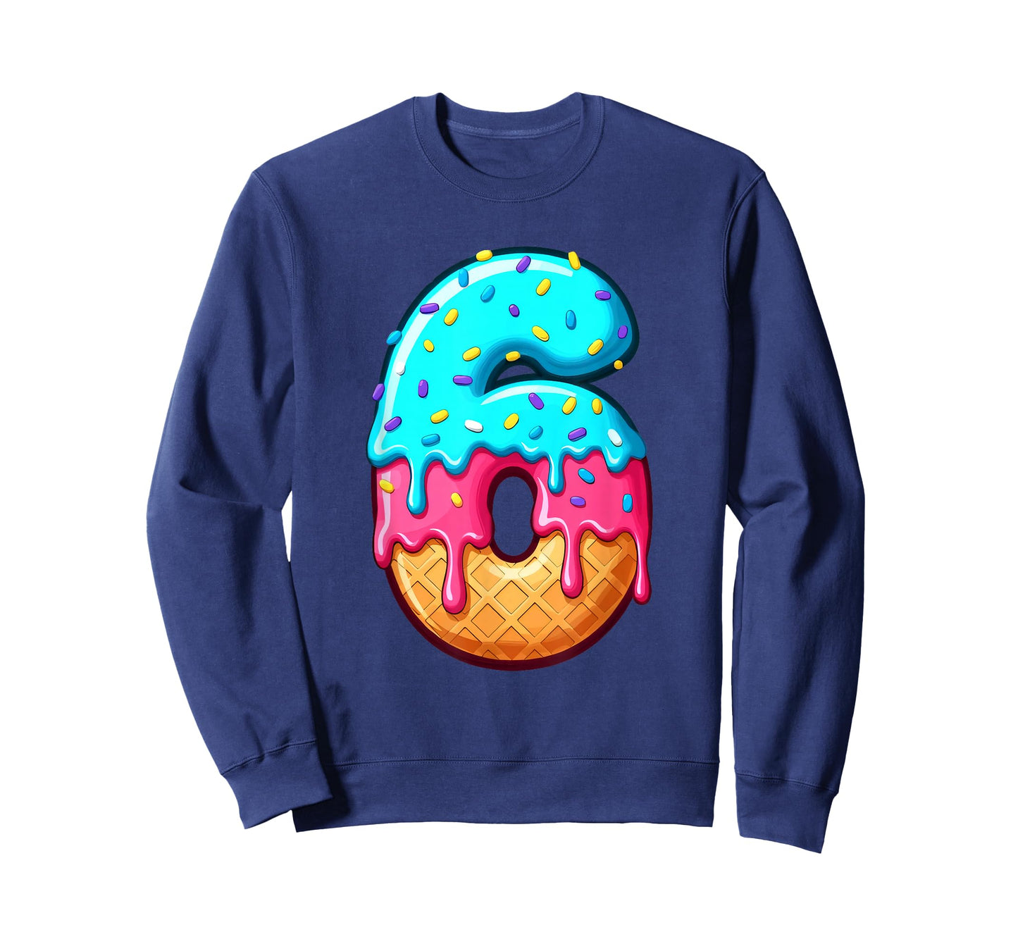 Funny 67 Number 6 Ice Cream Drip Meme Matching Group Costume T-Shirt