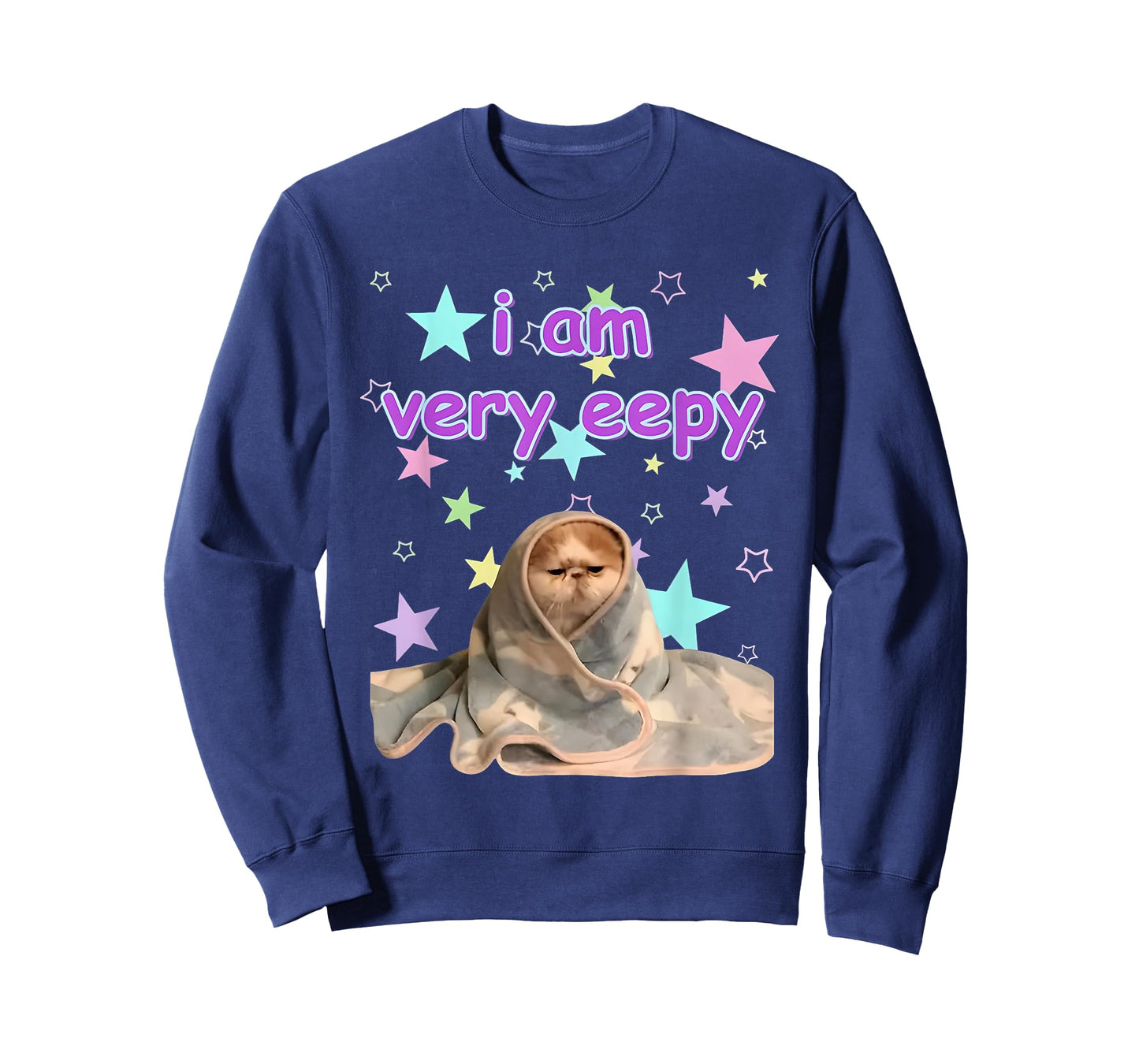 Eepy Cat Silly Sleepy Cat Meme Eepy Person Sleeping Lovers T-Shirt