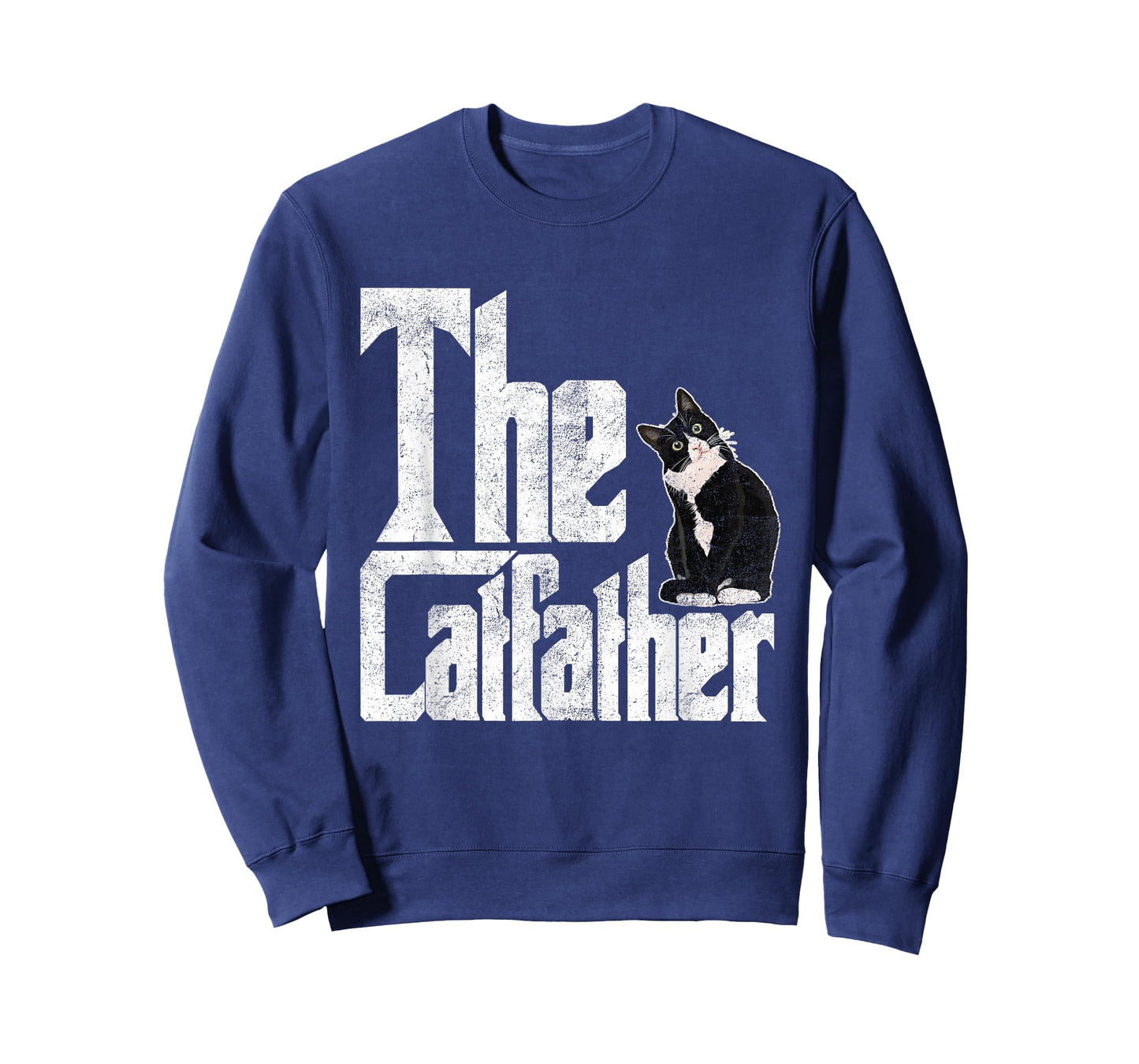 The Catfather Cat Father Mafia Whiskers Male Daddy T-Shirt Small