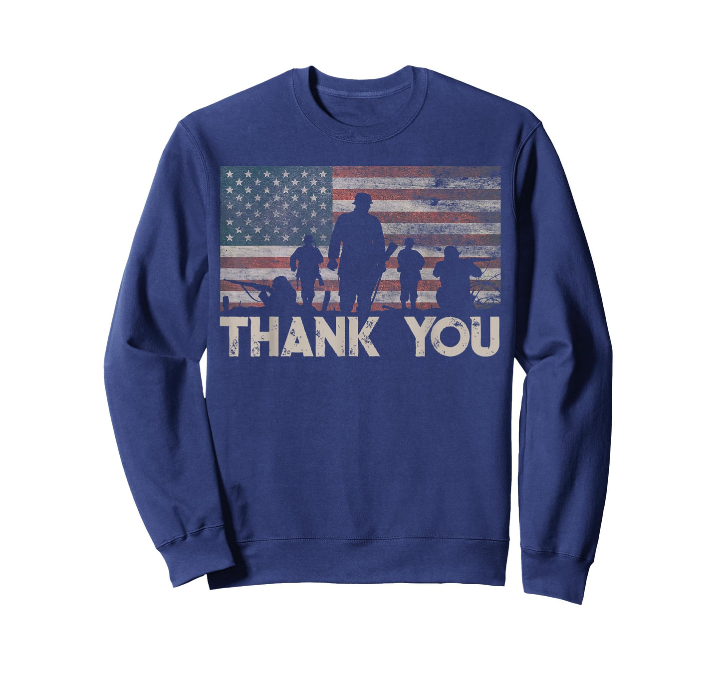 American Flag Thank You Military Appreciation T-Shirt