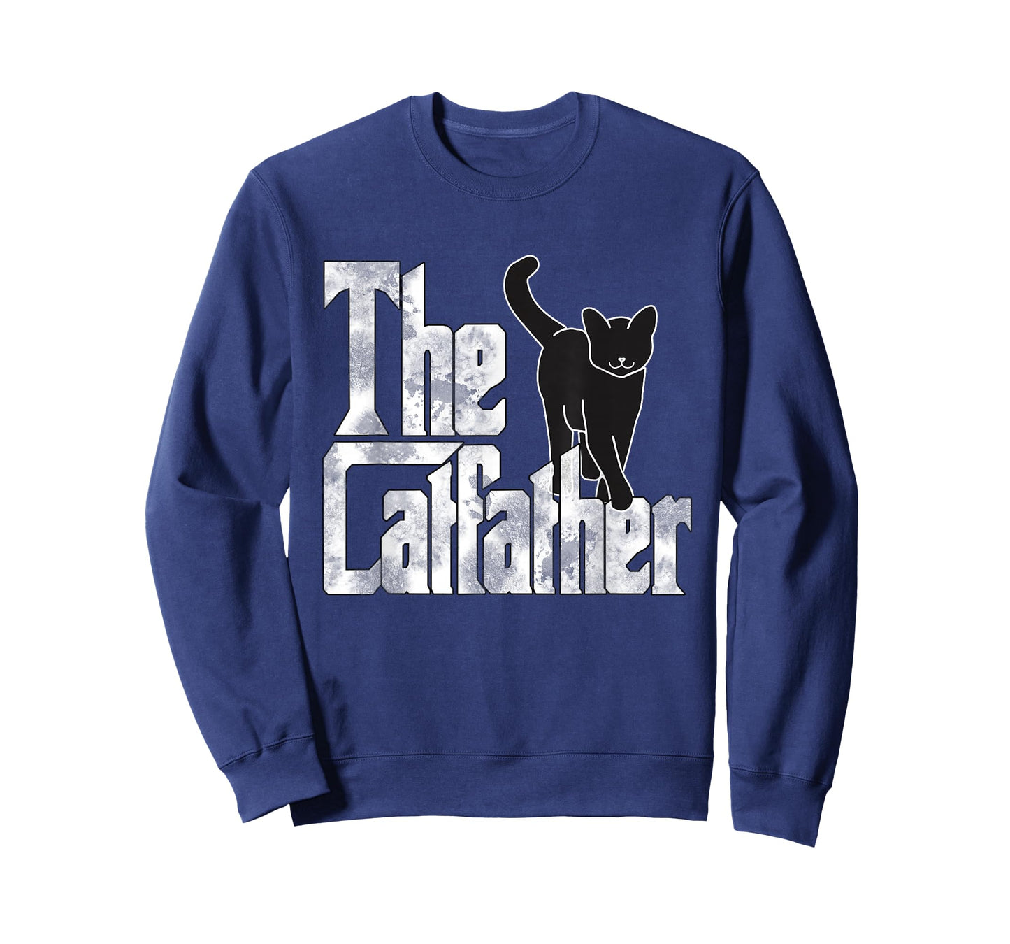 The Catfather Black Cat Father Mafia Whiskers Male Daddy T-Shirt