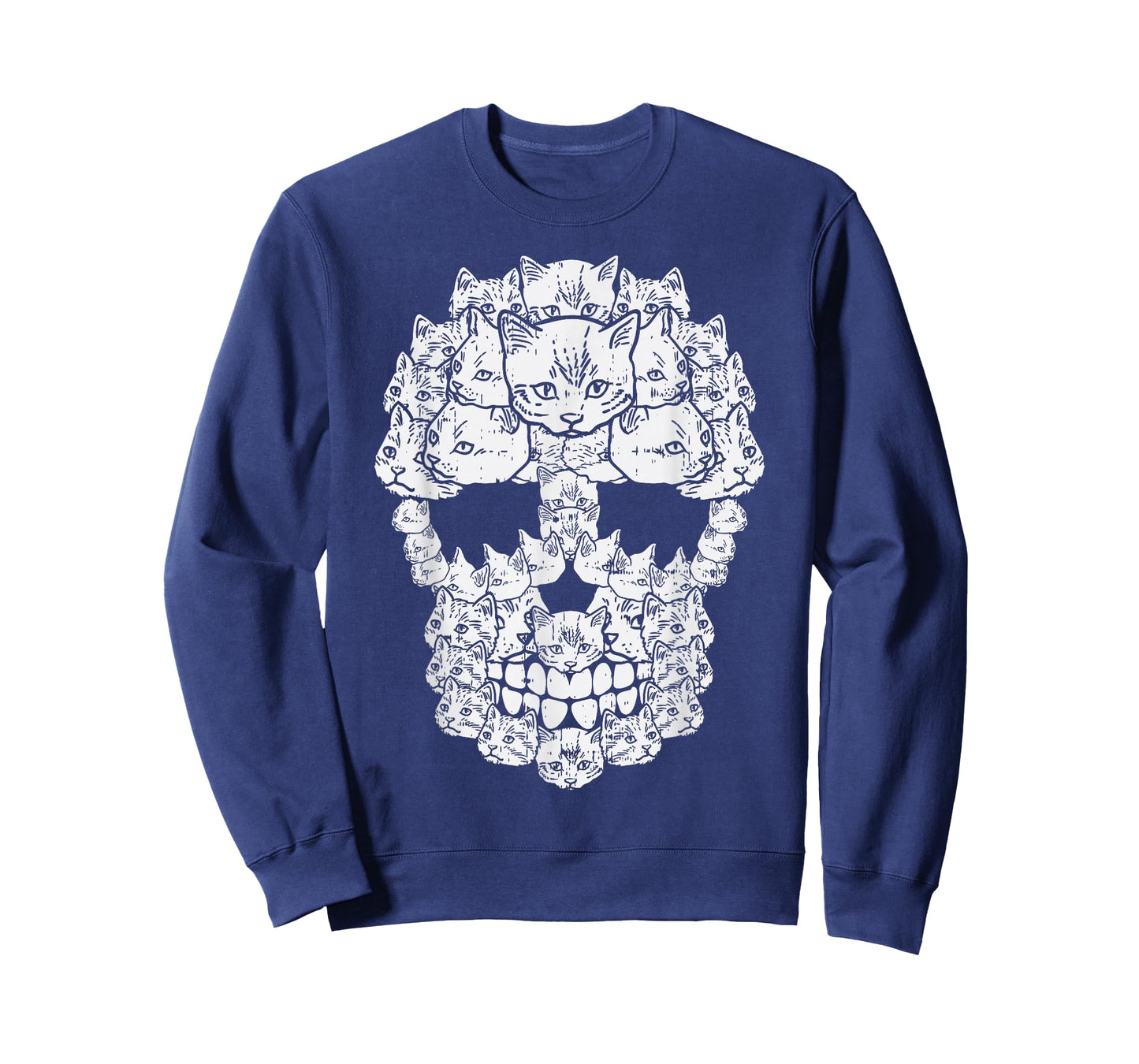 Cat Sugar Skull Dia De Los Muertos Halloween Kitten Lover T-Shirt