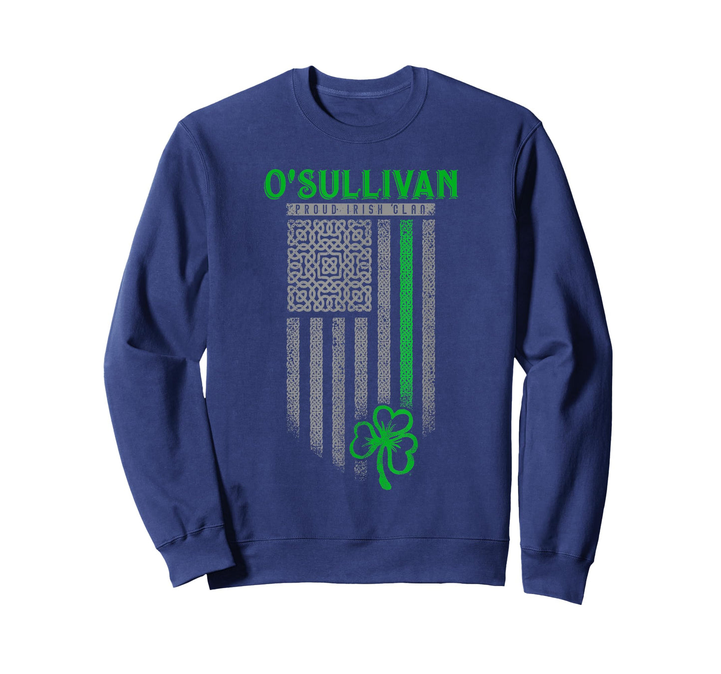 O'Sullivan Irish Heritage Shamrock USA Flag - O'Sulli Family T-Shirt for Women Kids Men