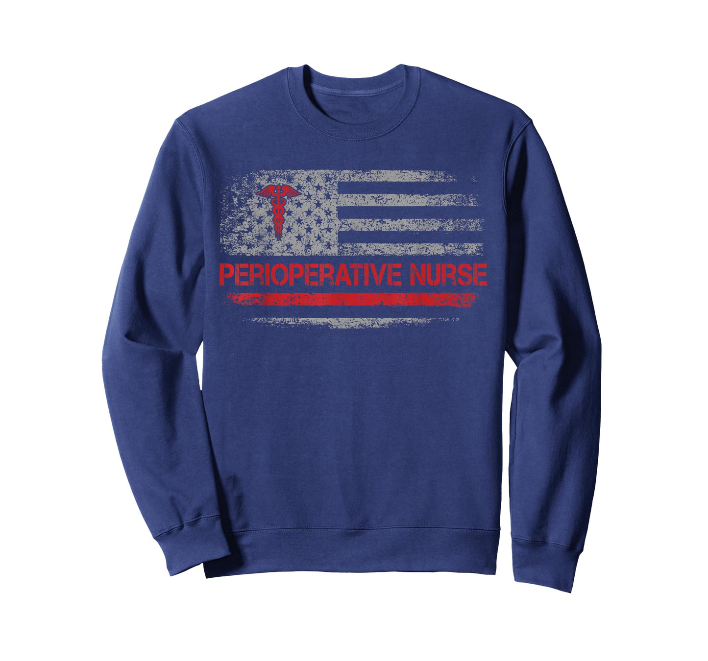 American Flag Nurse Perioperative Nurse Funny Nursing T-Shirt
