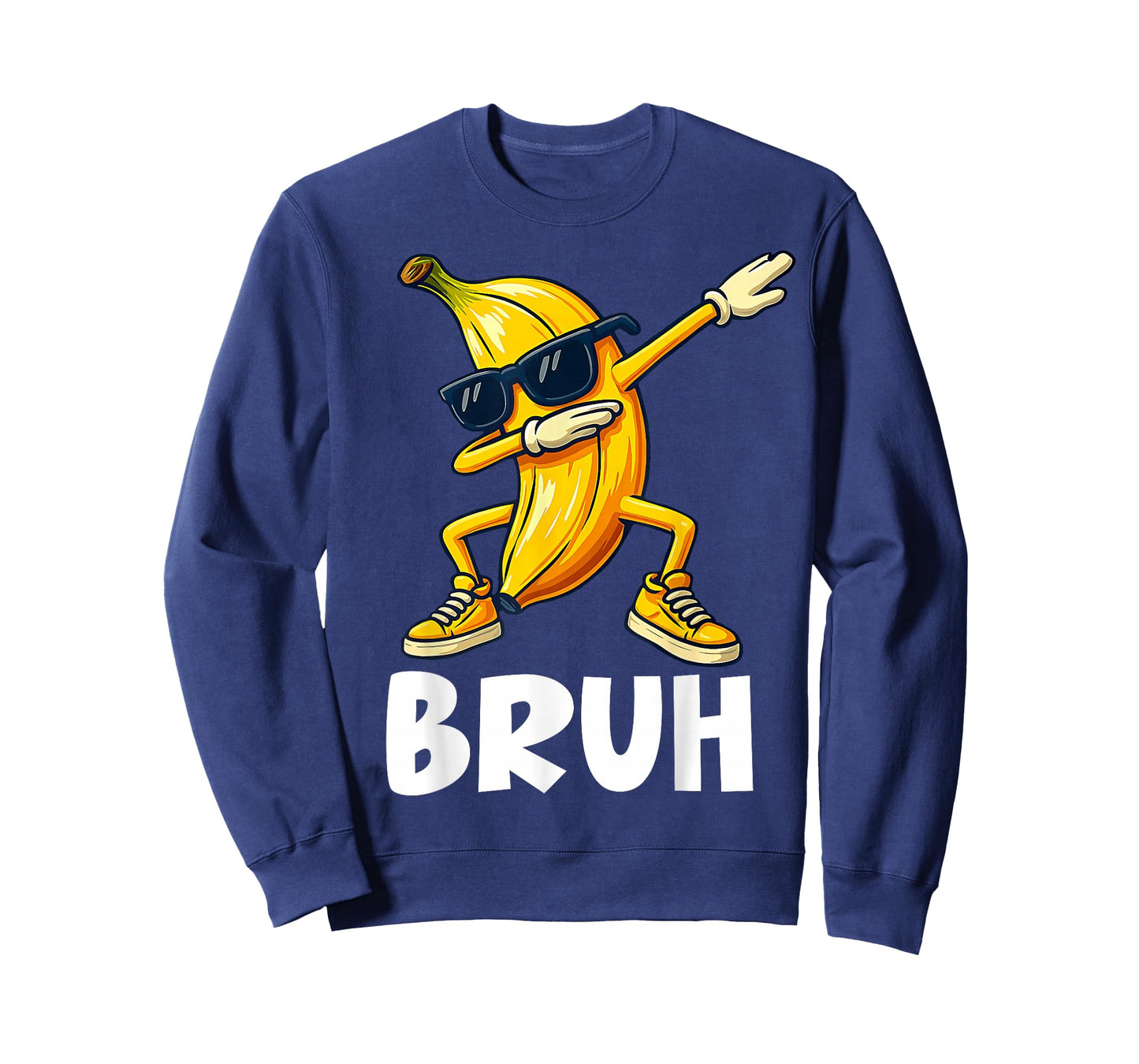 Funny Dabbing Banana Bruh Banana Lovers Retro Boys Men T-Shirt