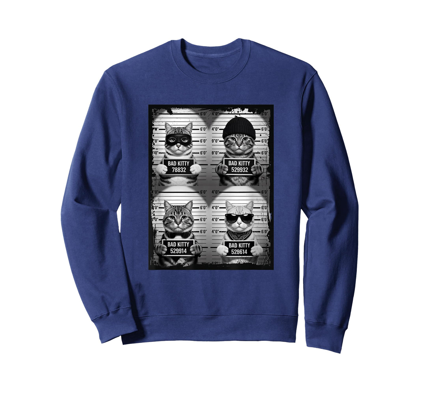 Funny Bad Cats Feline Mugshots T-Shirt