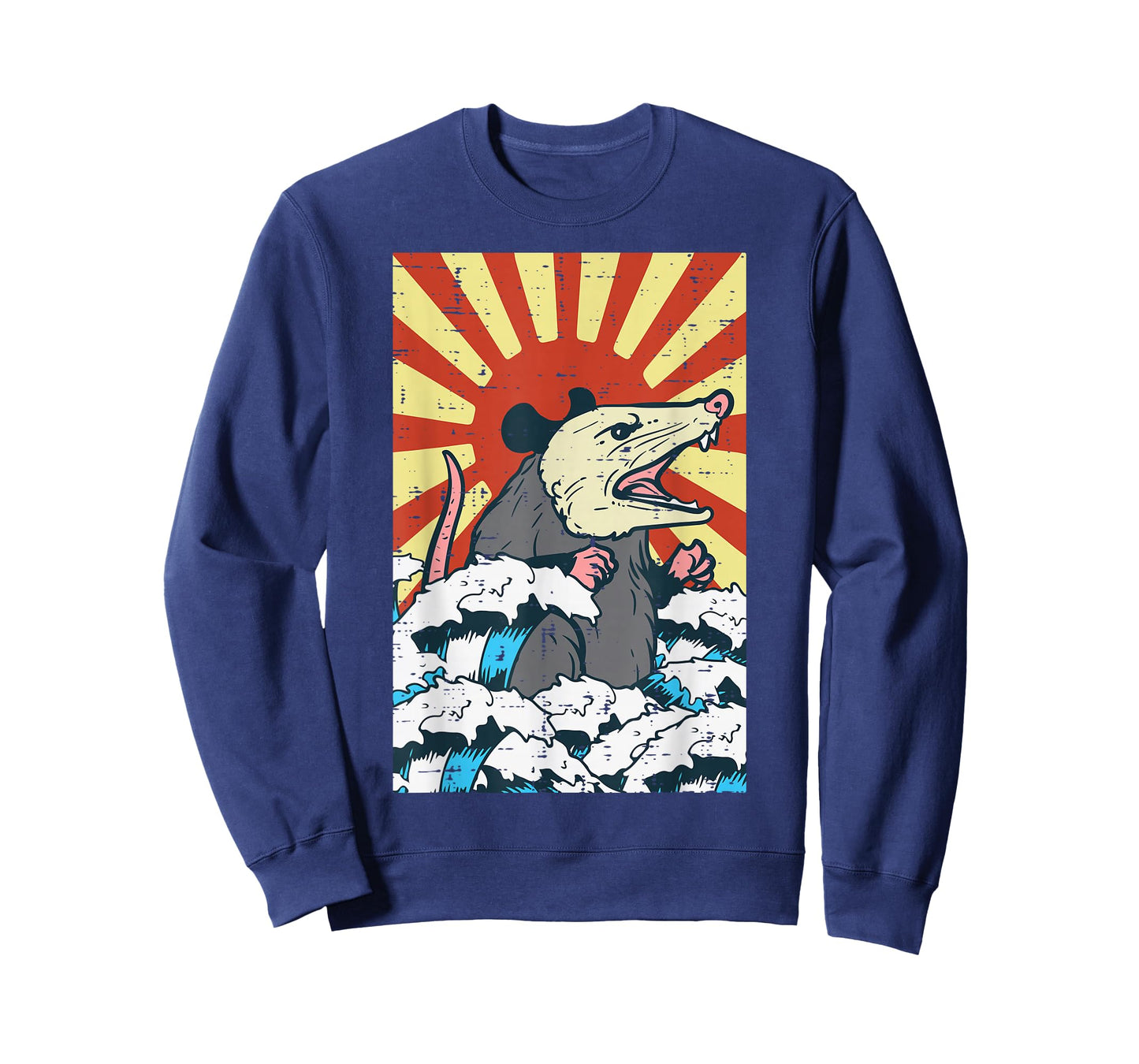 Opossum Japan Sun Wave Vintage Possum Monster Men Women Kids T-Shirt