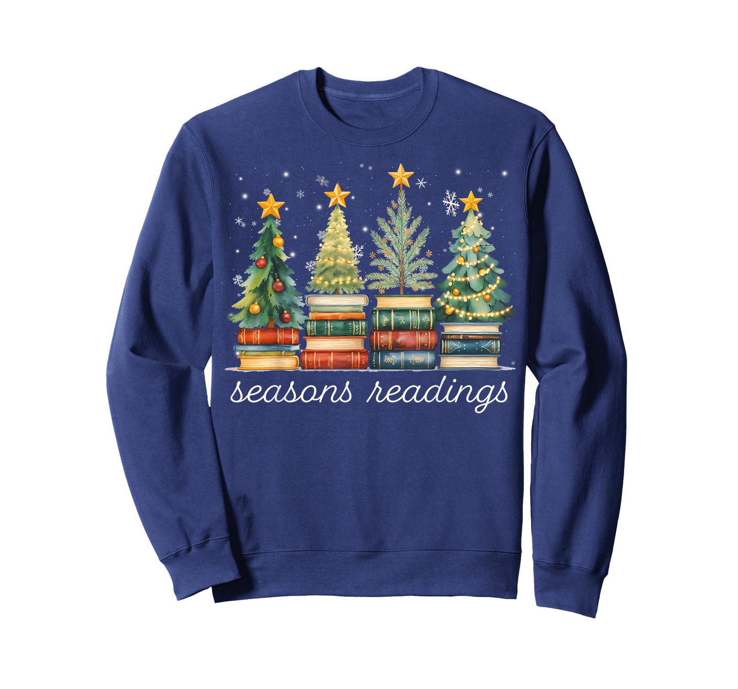 Seasons Readings All Booked for Christmas Book Reading Lover T-Shirt