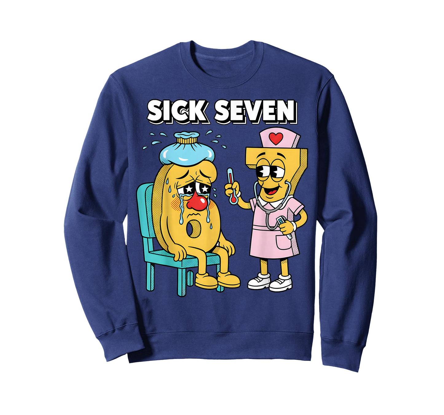 Sick Seven Meme Six Seven Sick 7 Funny Nurse Women Men T-Shirt