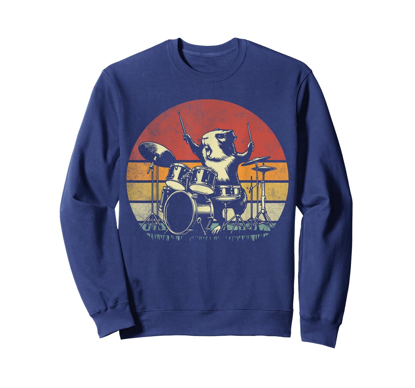 Guinea Pig Drummer Rock Drummer Guinea Pig Playing Drums T-Shirt
