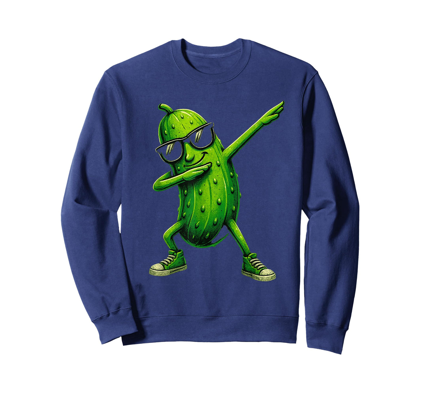 Pickle Dabbing Funny Sunglass Cucumber Boys Girls T-Shirt