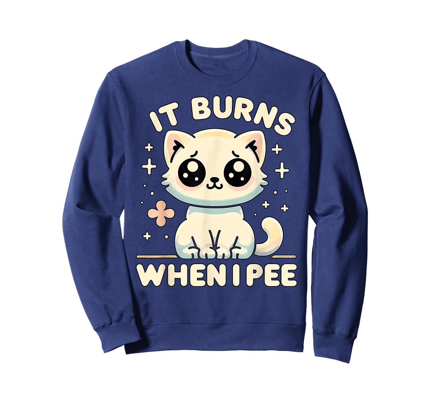 It Burns When I Pee Funny Embarrassing Inappropriate Cat Men Women T-Shirt