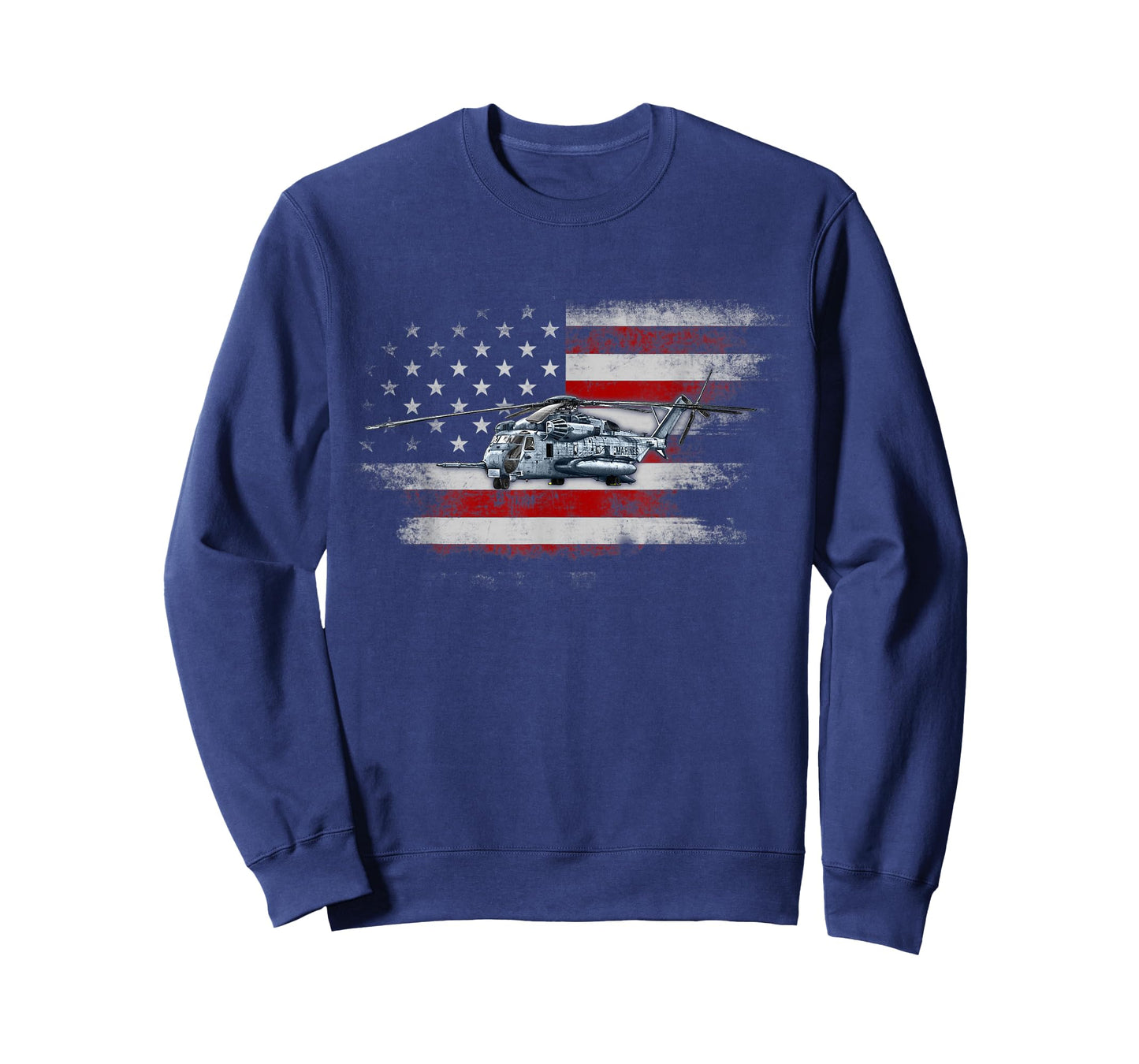 Patriotic CH-53 and MH-53 helicopter Flag Helicopter Pilot T-Shirt for Women Men