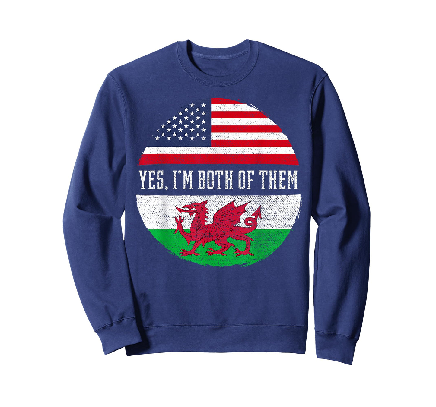 Half American Half Welsh USA Flag Wales Heritage DNA T-Shirt for Women Kids Men