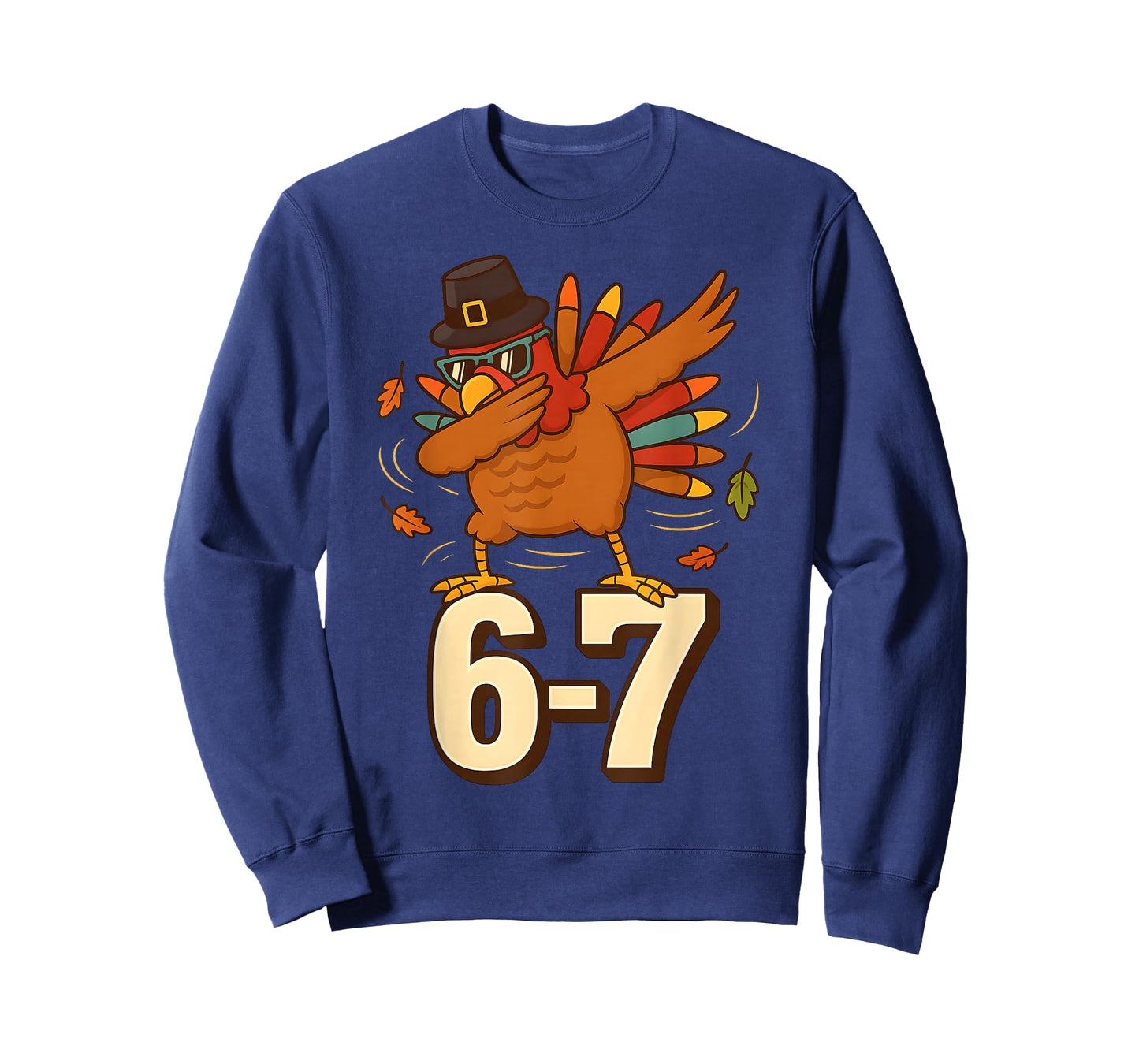 Funny 67 Thanksgiving Turkey Dabbing Six Seven Meme Boys T-Shirt