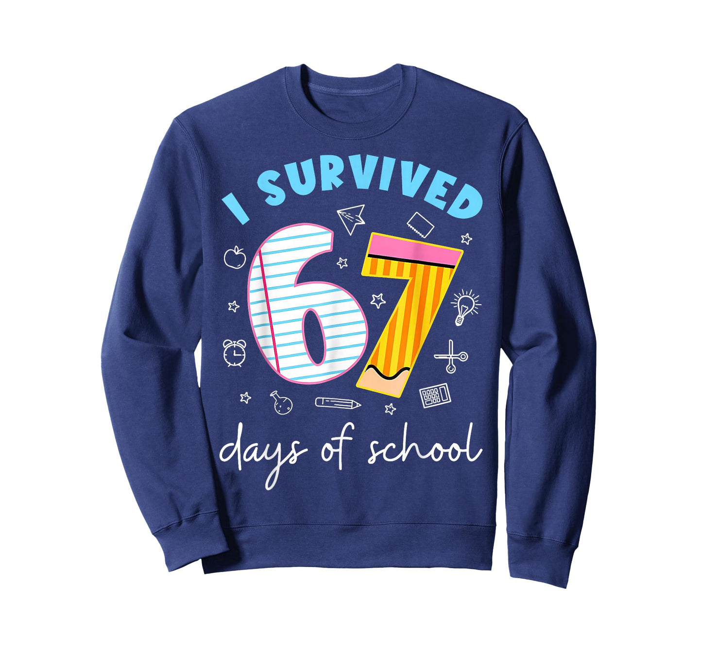 I Survived 67 Days of School Funny Meme Teacher Student T-Shirt