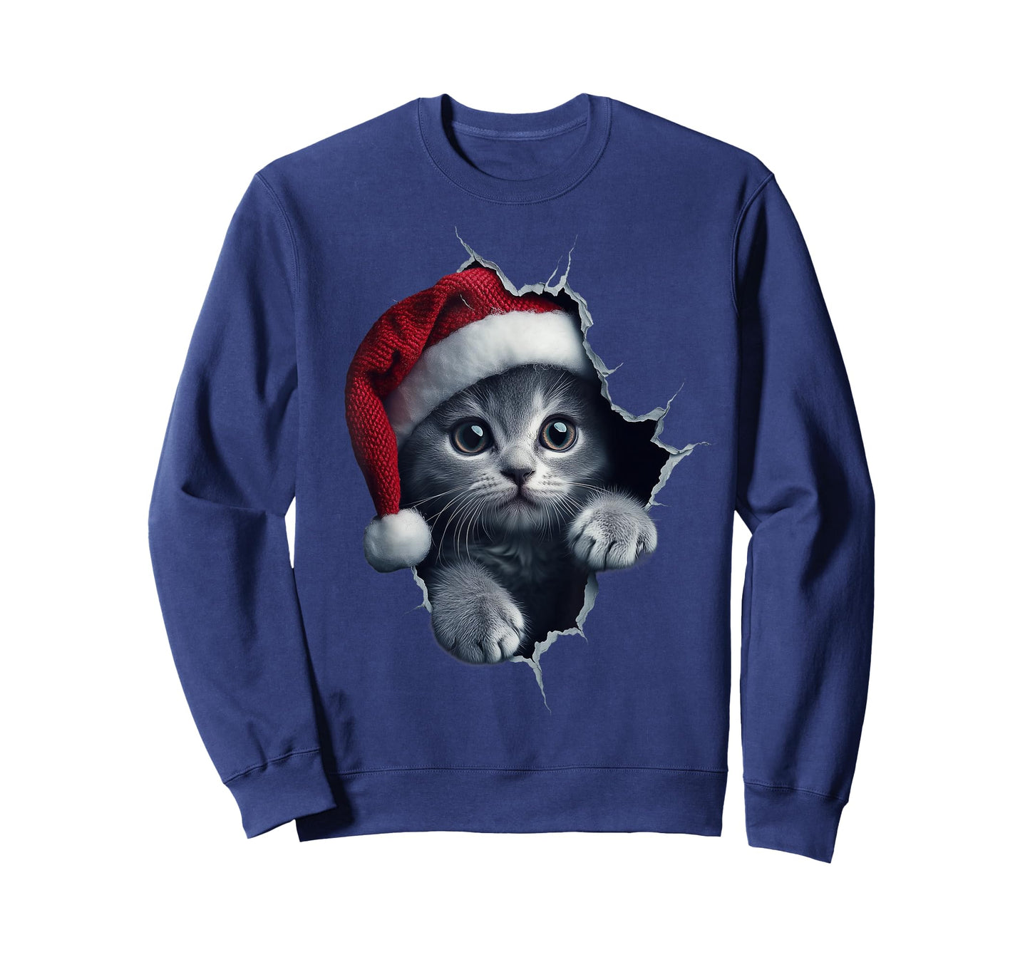 Funny Christmas Cat Lover Cats Owner Xmas Cute Cat T-Shirt