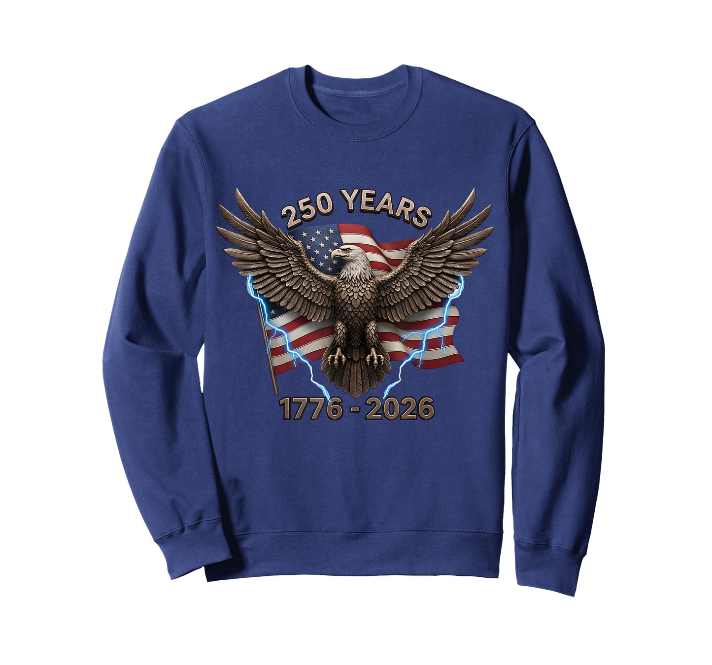 Eagle Flag 250 Years 1776-2026 250th Birthday T-Shirt
