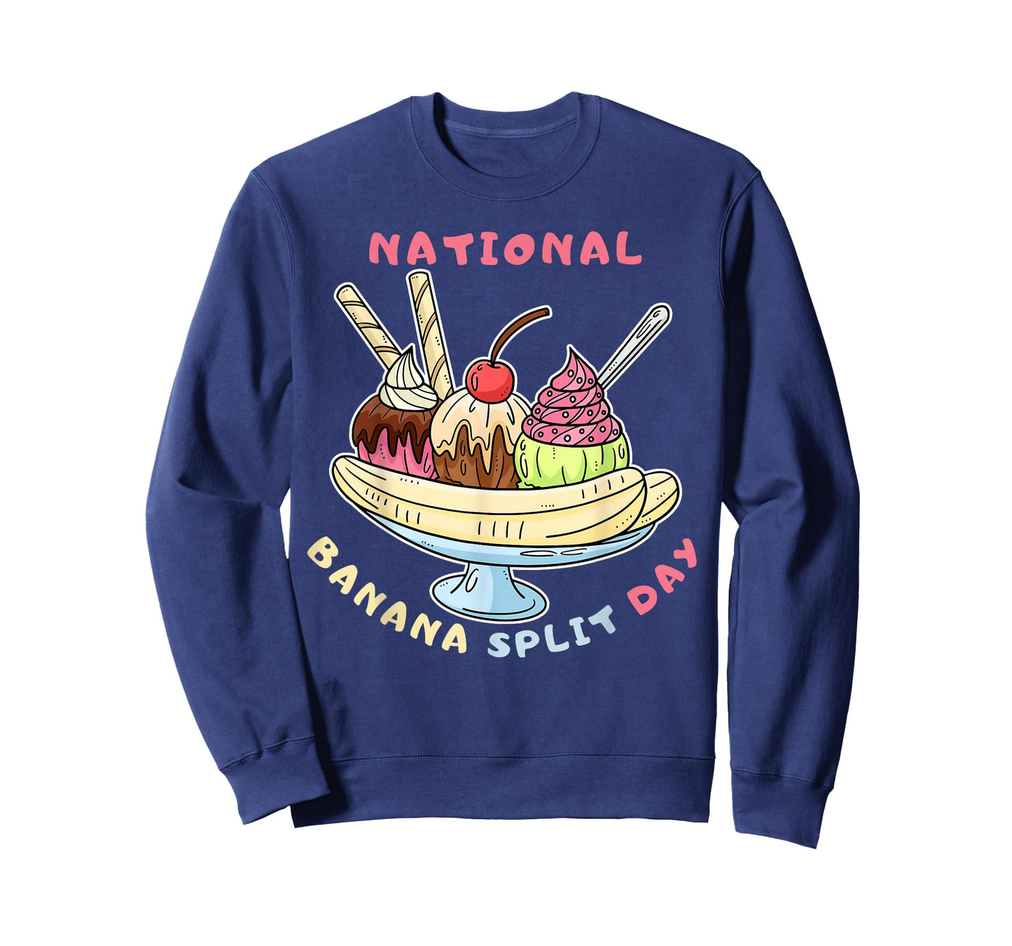 Banana Splits Day Banana Lover ice Cream Dessert Banana T-Shirt