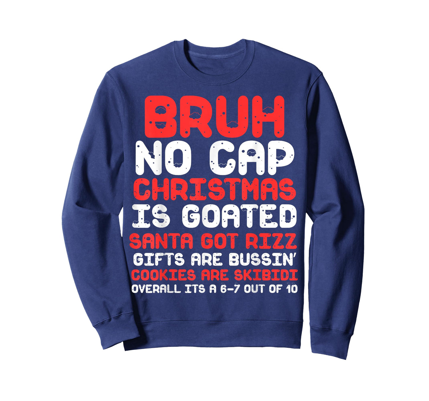 Funny Middle School Generation Alpha Gen A Slang Christmas T-Shirt