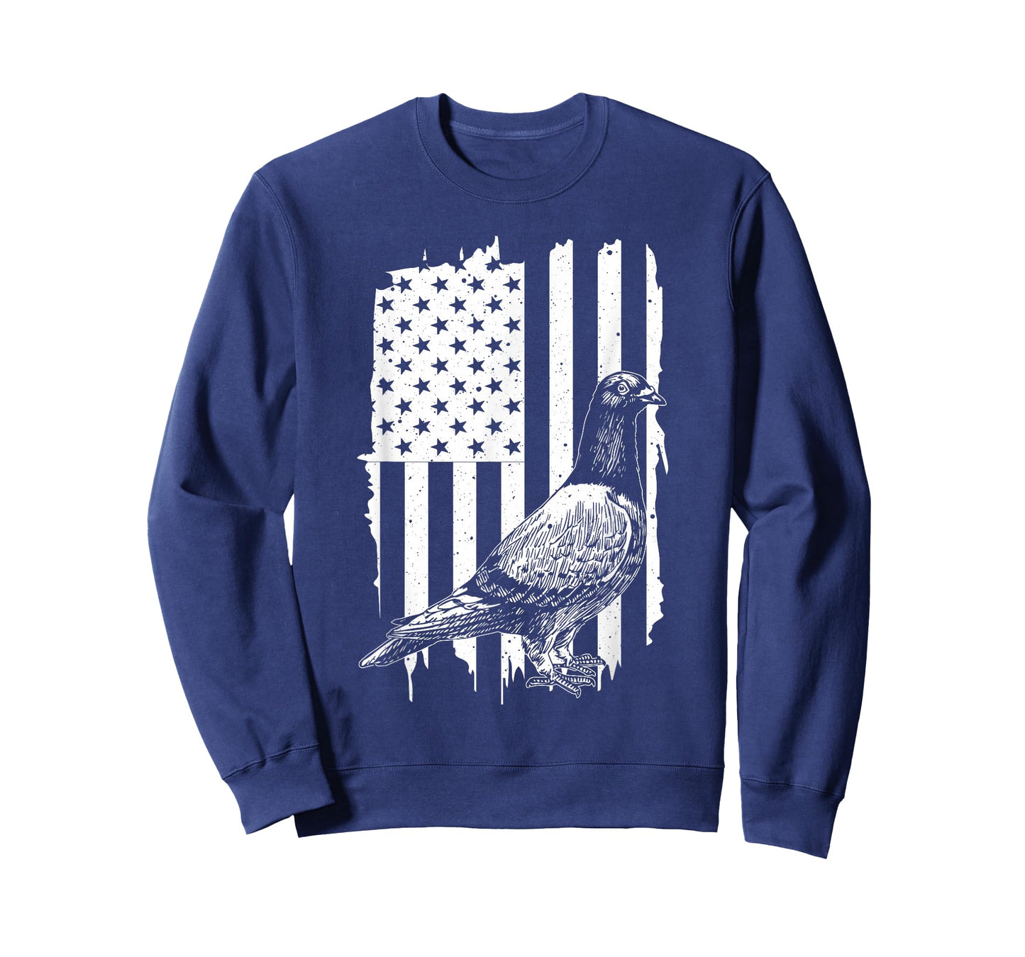 Cool Pigeon Design Men Women Patriotic US Flag Pigeon Lovers T-Shirt