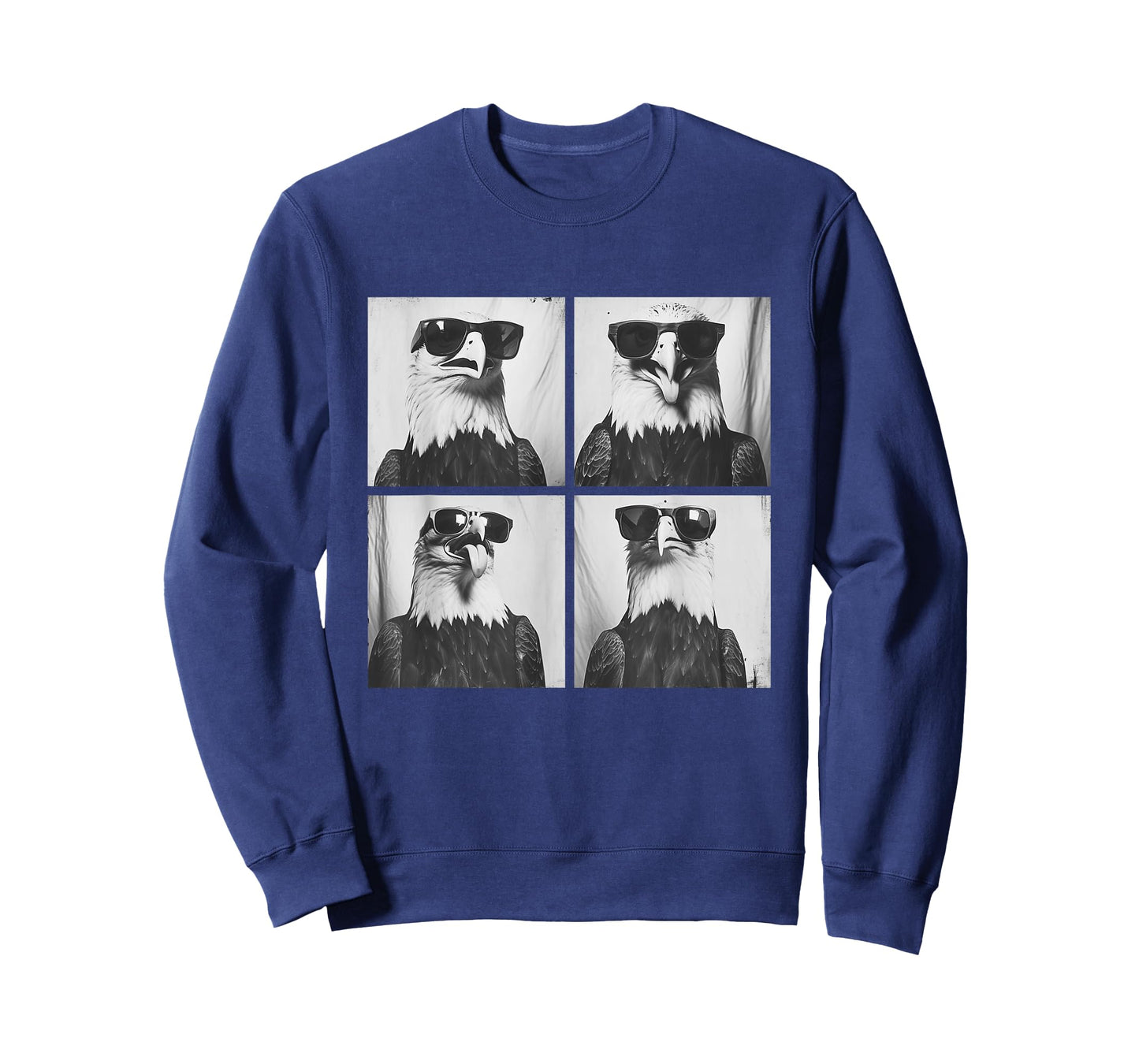 Funny Bald Eagle with Sunglasses Birds Humour Meme T-Shirt
