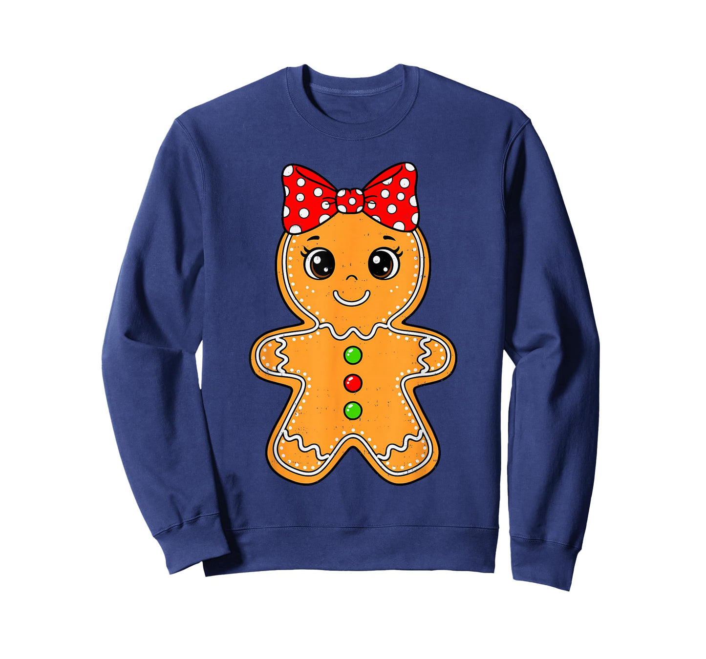 Cute Gingerbread Girl Bow Christmas Cookie Baking Holiday T-Shirt