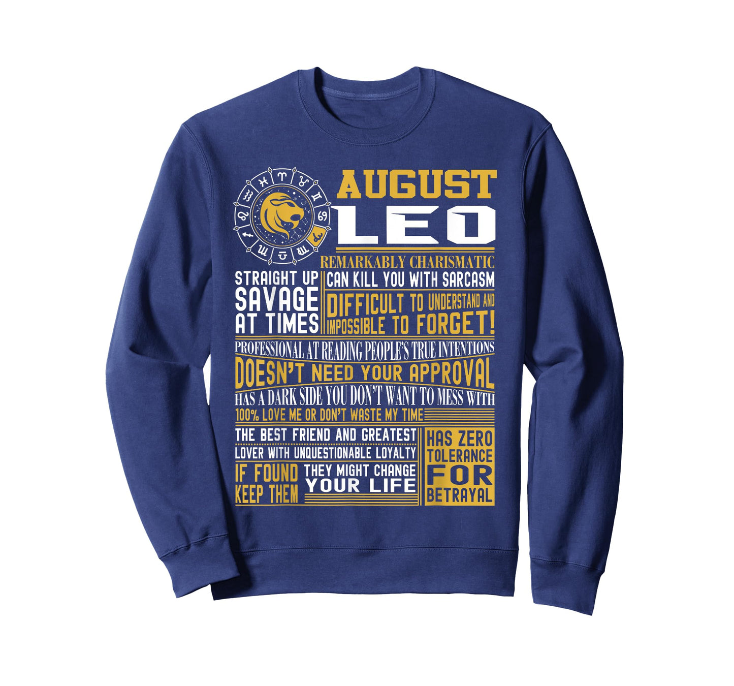 Best Born in August Leo Zodiac Sign t Shirts for Men, Women T-Shirt