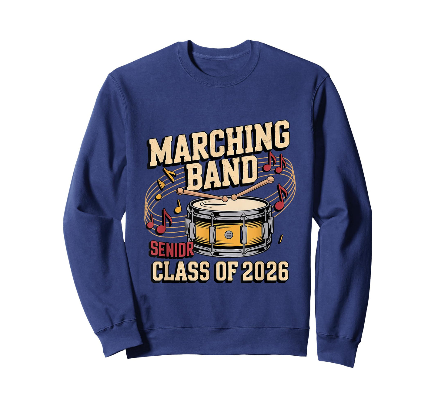 Marching Band Senior Class of 2026 Drumline T-Shirt