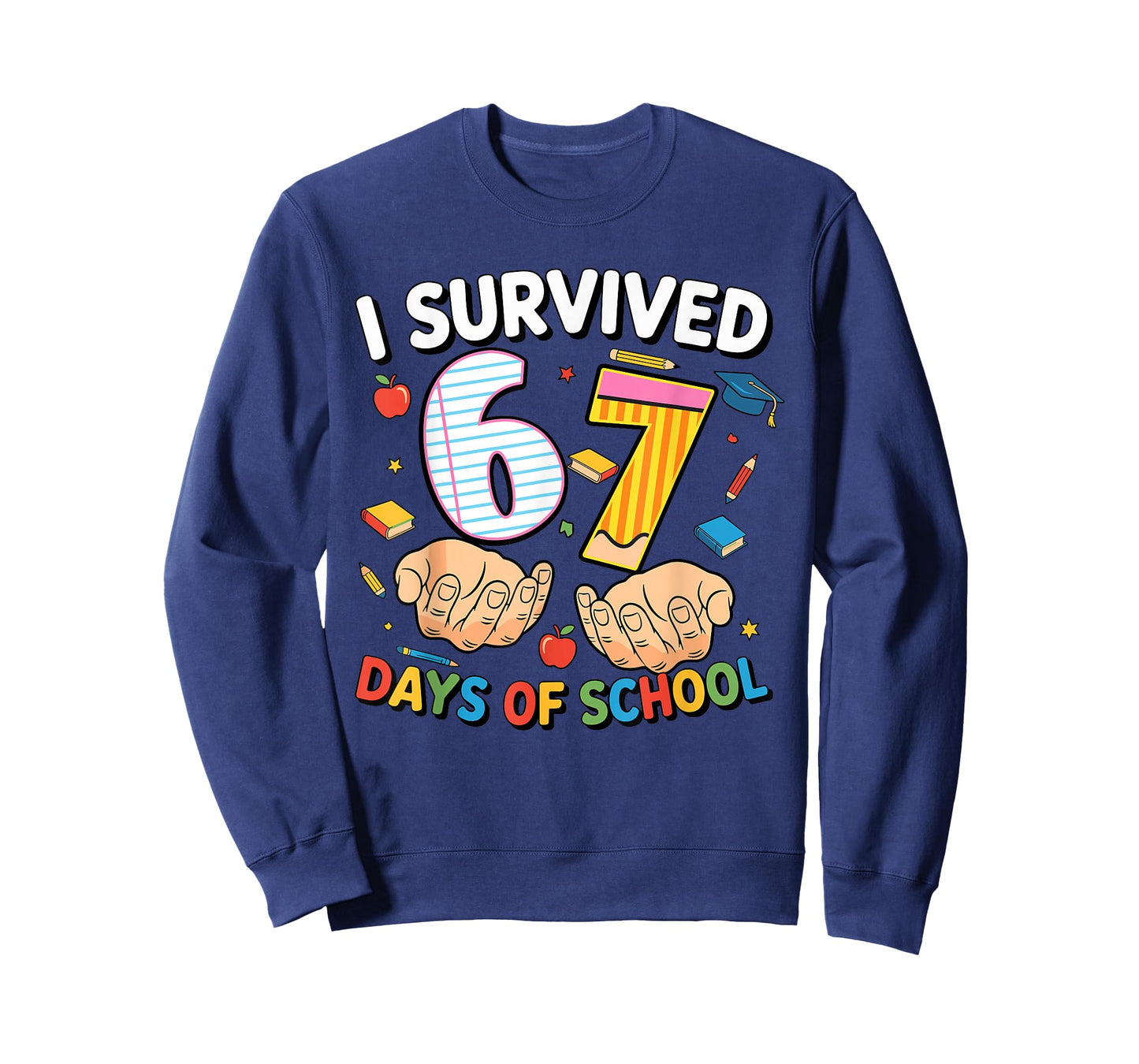 I Survived 67 Days of School Cool Teacher Design T-Shirt