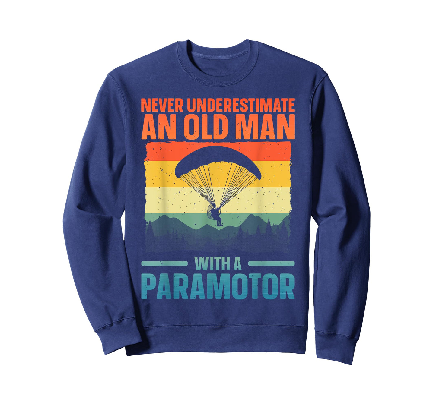 Cool Paramotor Art For Men Grandpa Paragliding Paramotoring T-Shirt