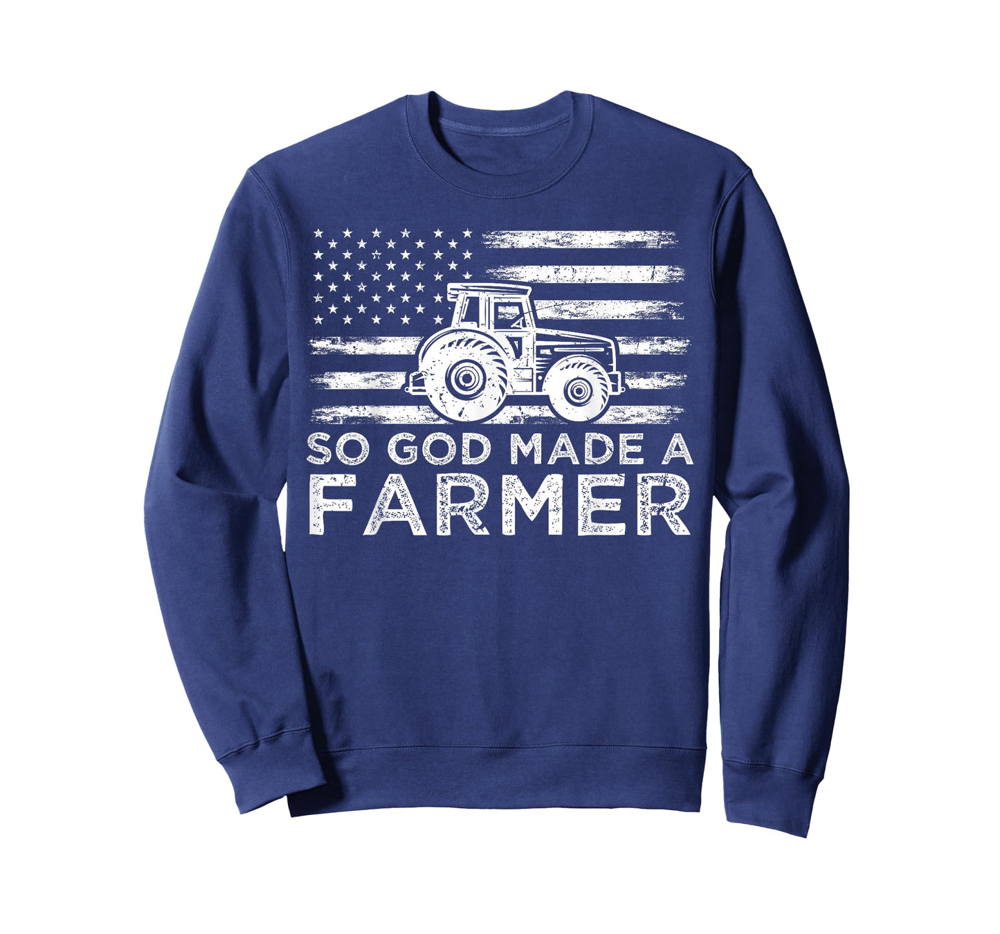 American Flag So God Made A Farmer 4th Of July T-Shirt