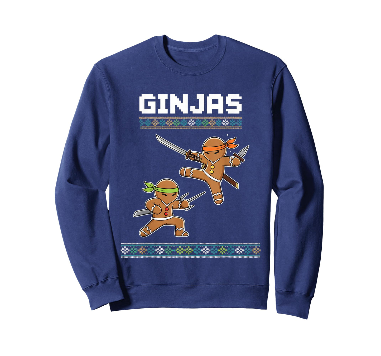 Christmas Ginjas Gingerbread Ninjas - Funny Ninjabread T-Shirt