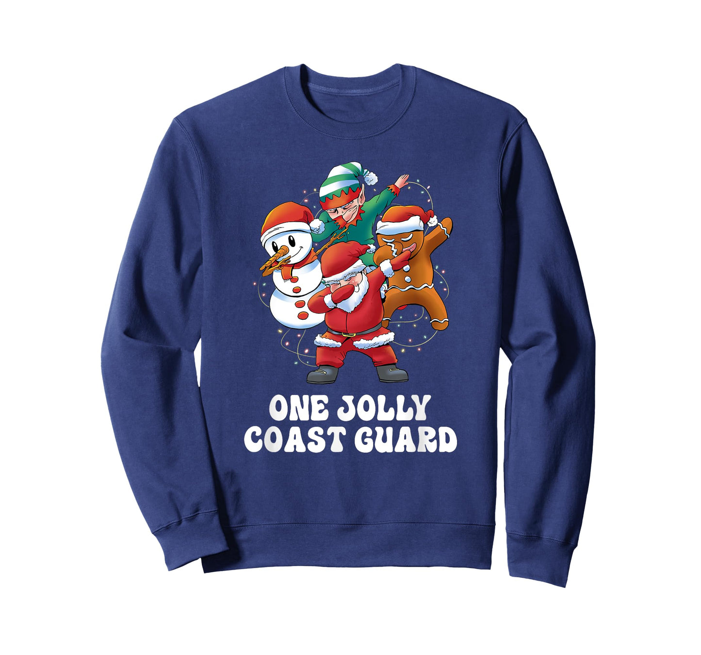 One Jolly Coast Guard Dabbing Santa Christmas T-Shirt