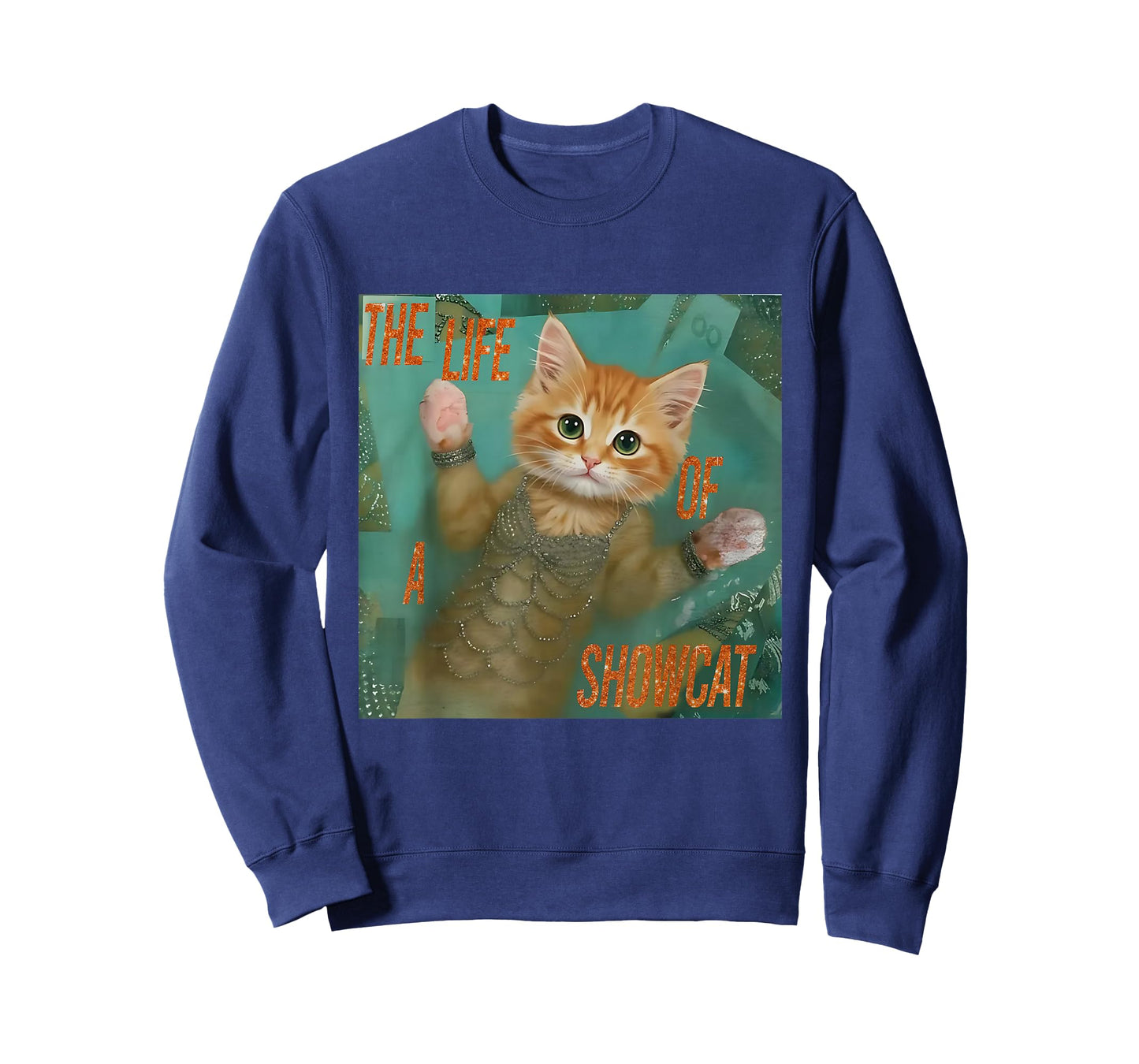 The Life of a showcat Funny Cat Meme Kitten Lover Girls Kids T-Shirt