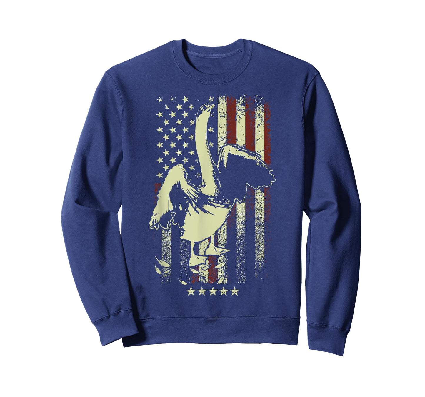USA American Flag Hunters - Hunting Mute Swan Bird T-Shirt