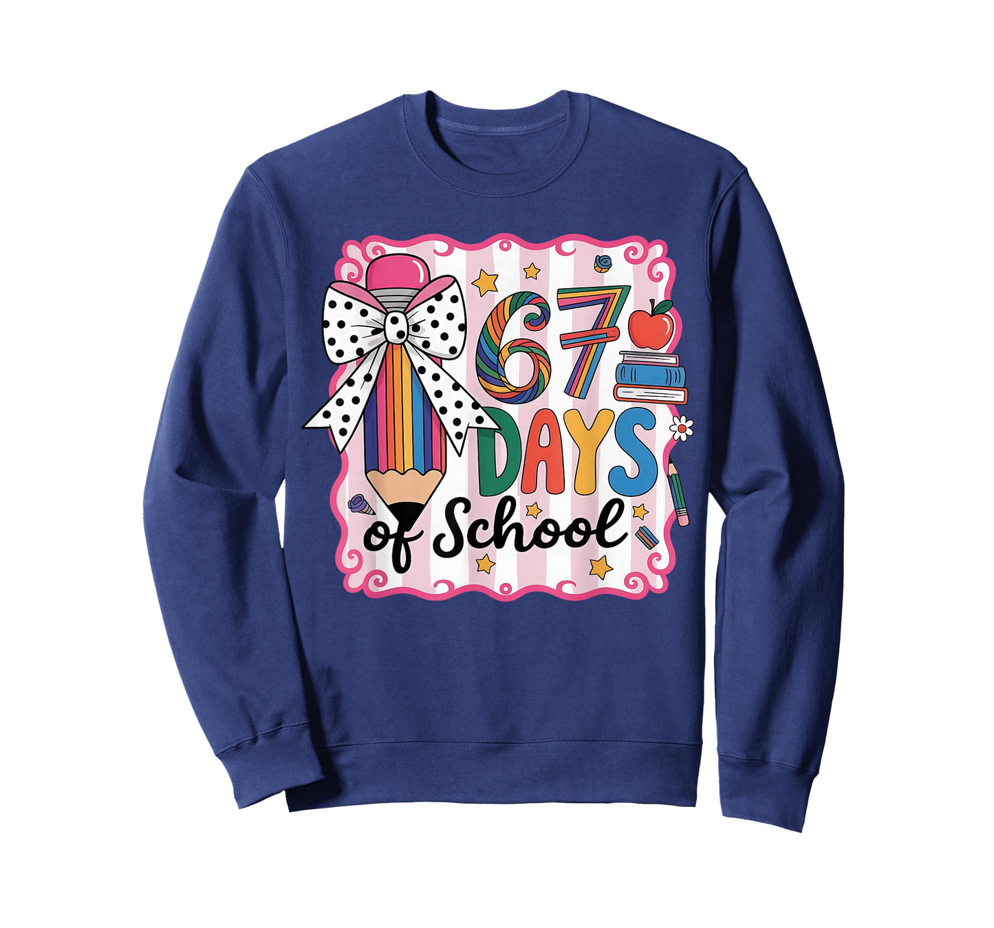 67th Day of School 67 Six Seven Math Teacher T-Shirt