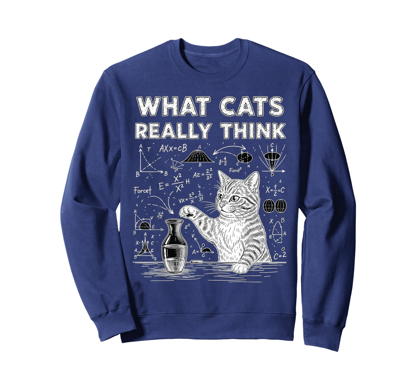 What Cats Really Think Funny Cat Physics Men Kids T-Shirt