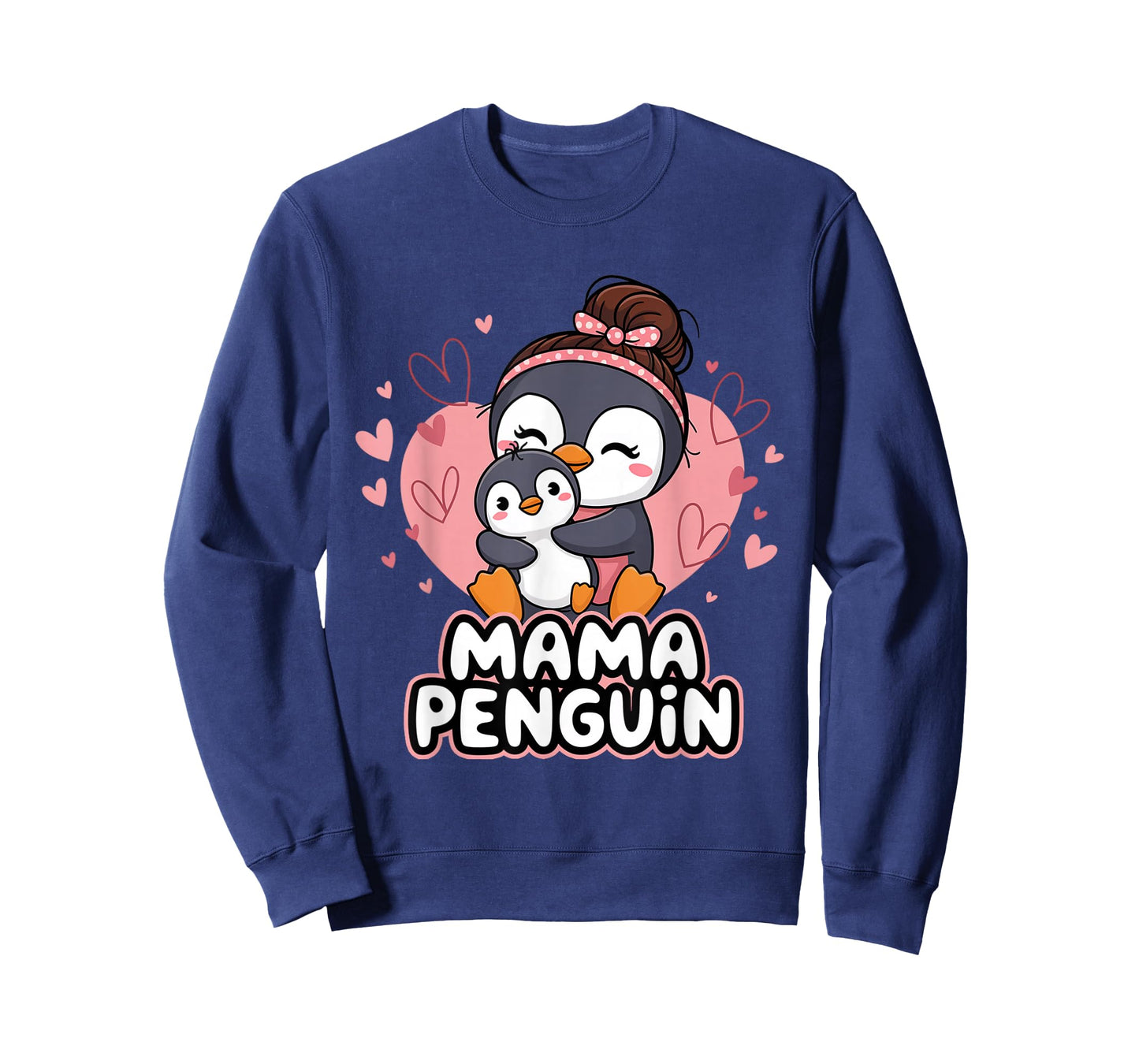 Cute Mama Penguin Holding Baby Animal Mother's Day T-Shirt