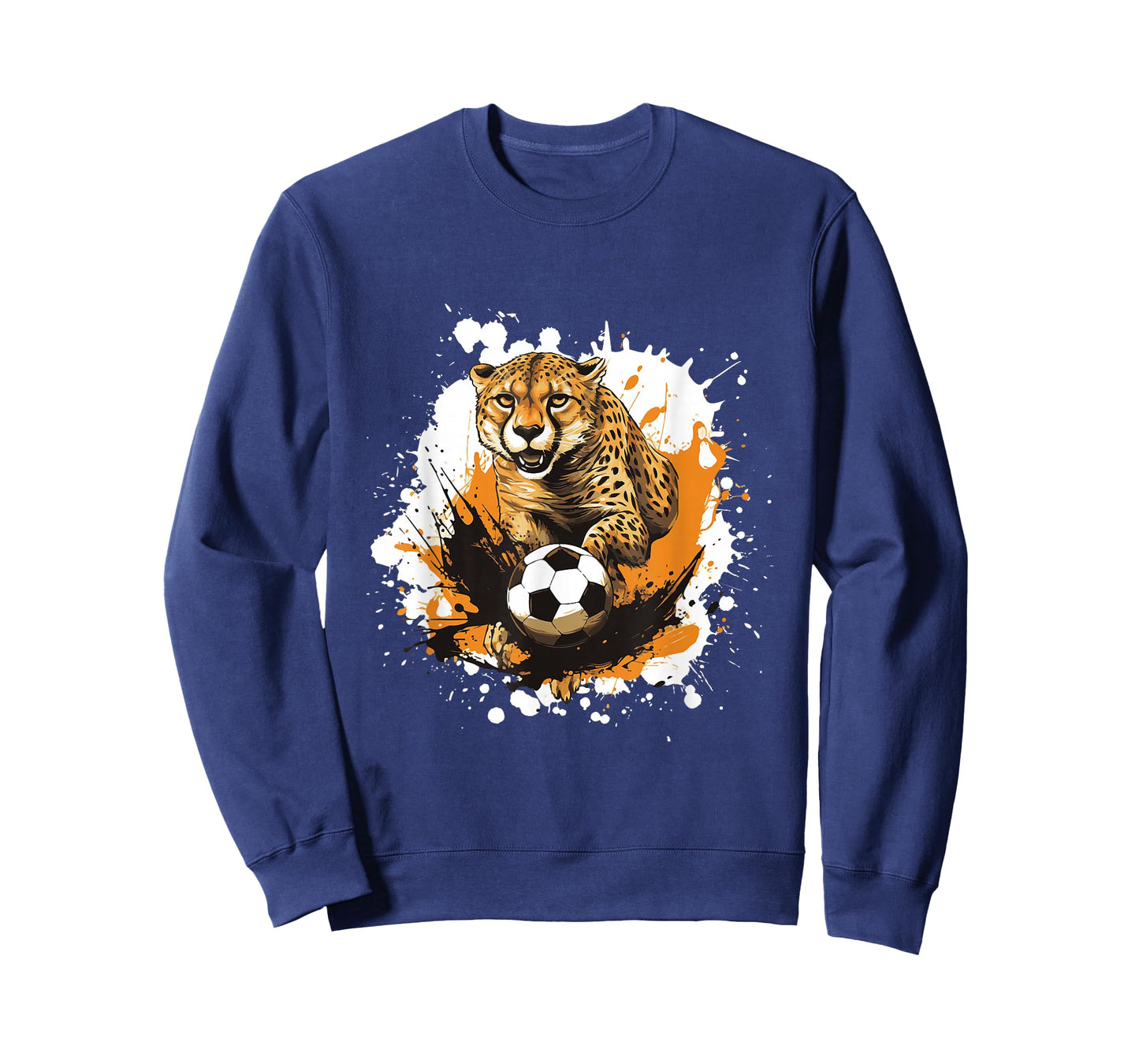 Cheetah Playing Soccer Funny Animal T-Shirt