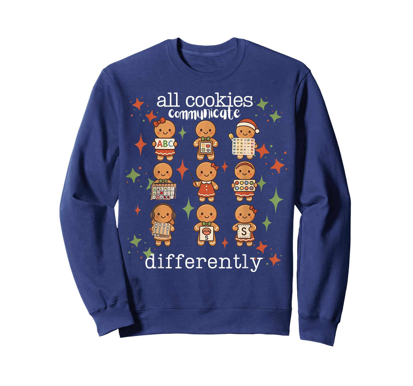 All Cookies Communicate Differently Xmas Autism Awareness T-Shirt