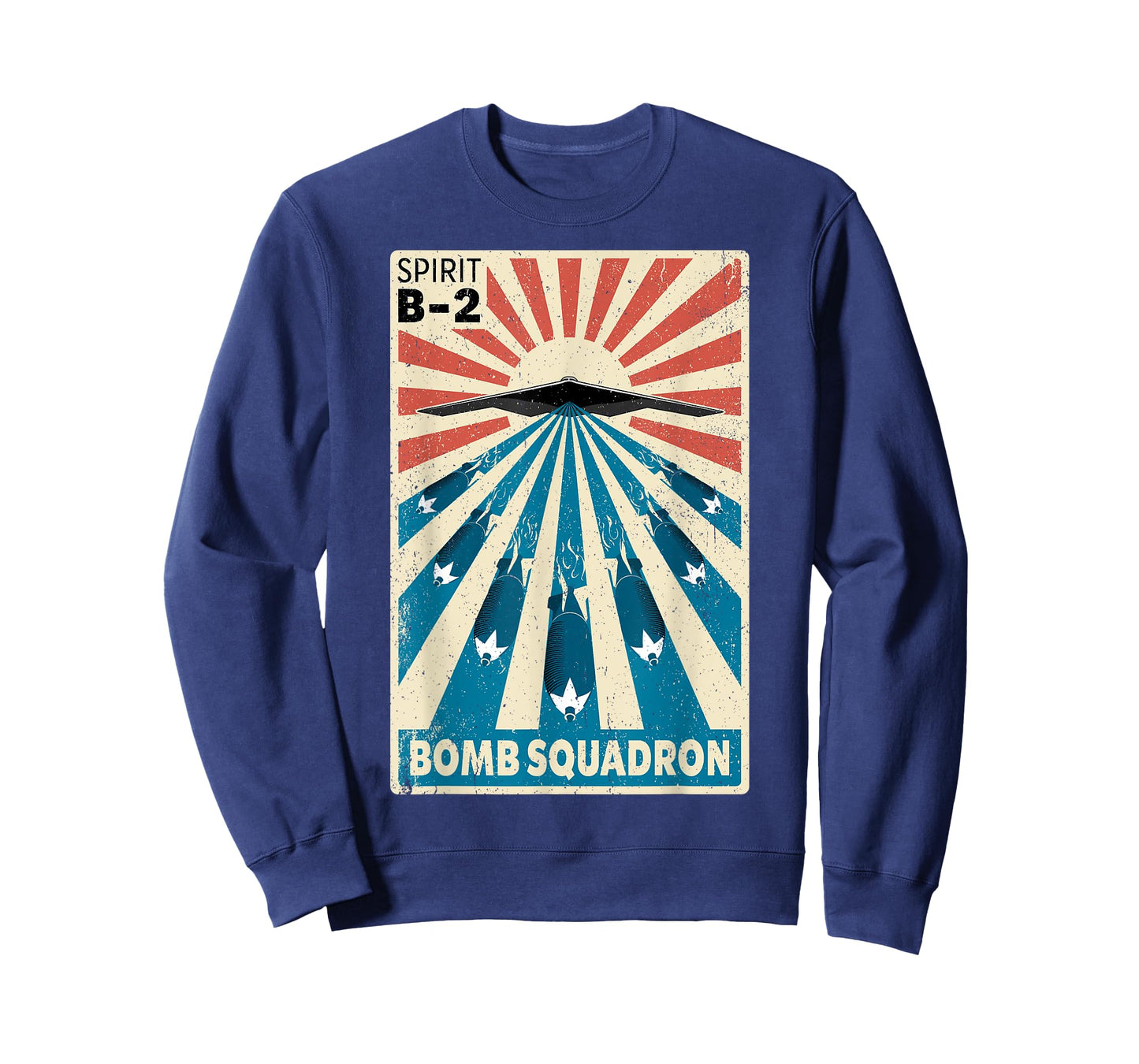 B-2 Spirit Stealth Bomber Vintage Bomb Squadron Poster T-Shirt