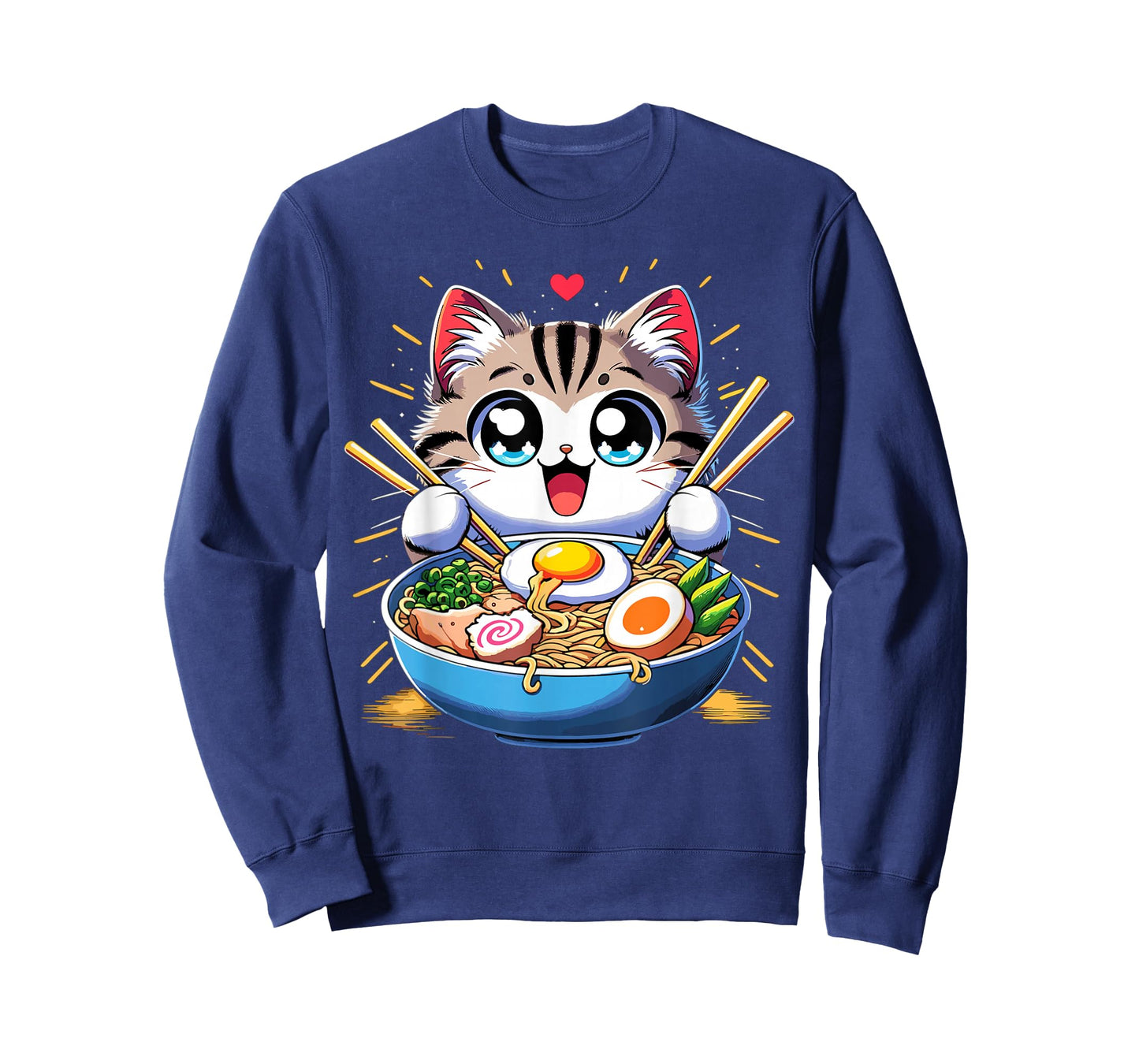 Kawaii Cat Japanese Anime Manga Cat Ramen T-Shirt