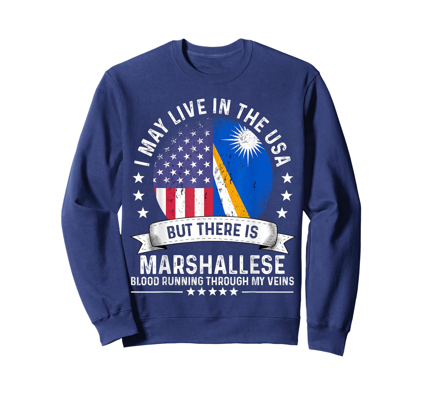 Marshall Islands American Patriot Grown Marshallese Flag T-Shirt