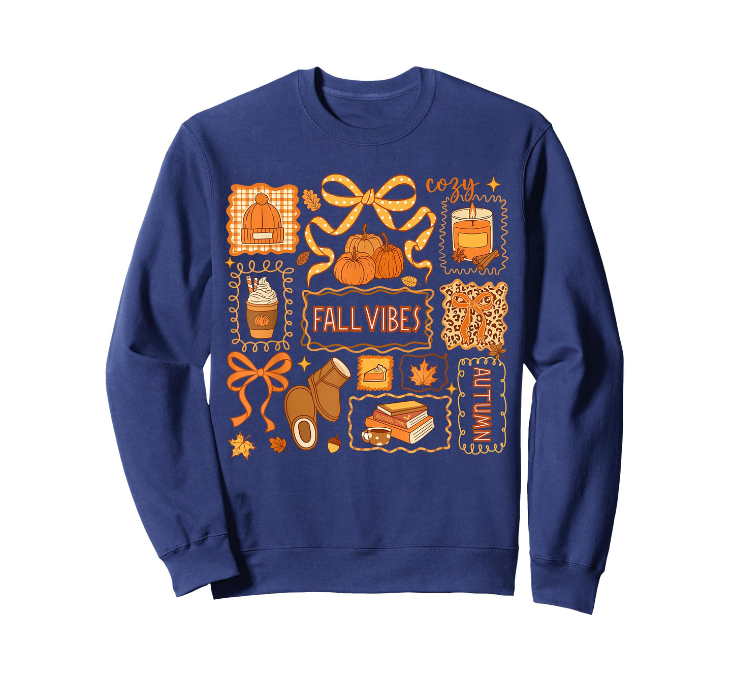 Fall Vibes Autumn Coquette Pumpkin Thanksgiving Coffee Women T-Shirt