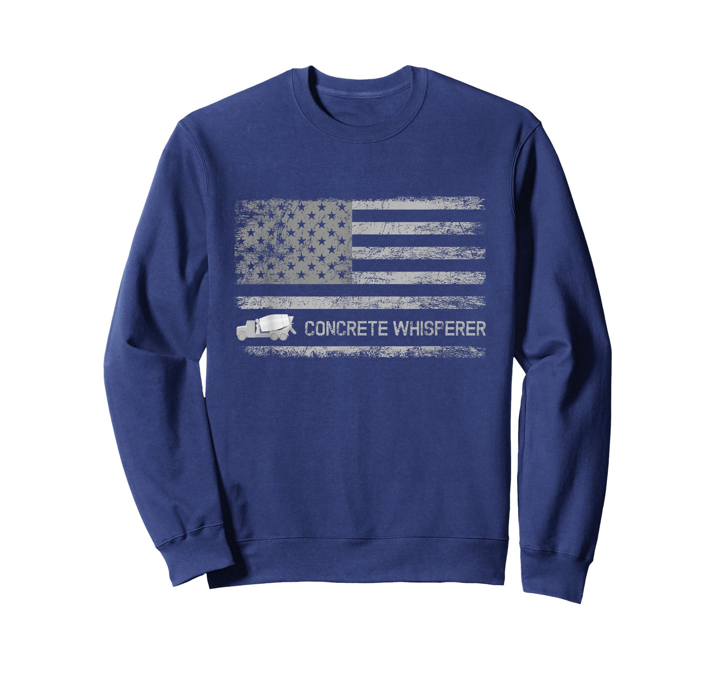 Concrete Finisher Concrete Whisperer American Flag Patriotic T-Shirt